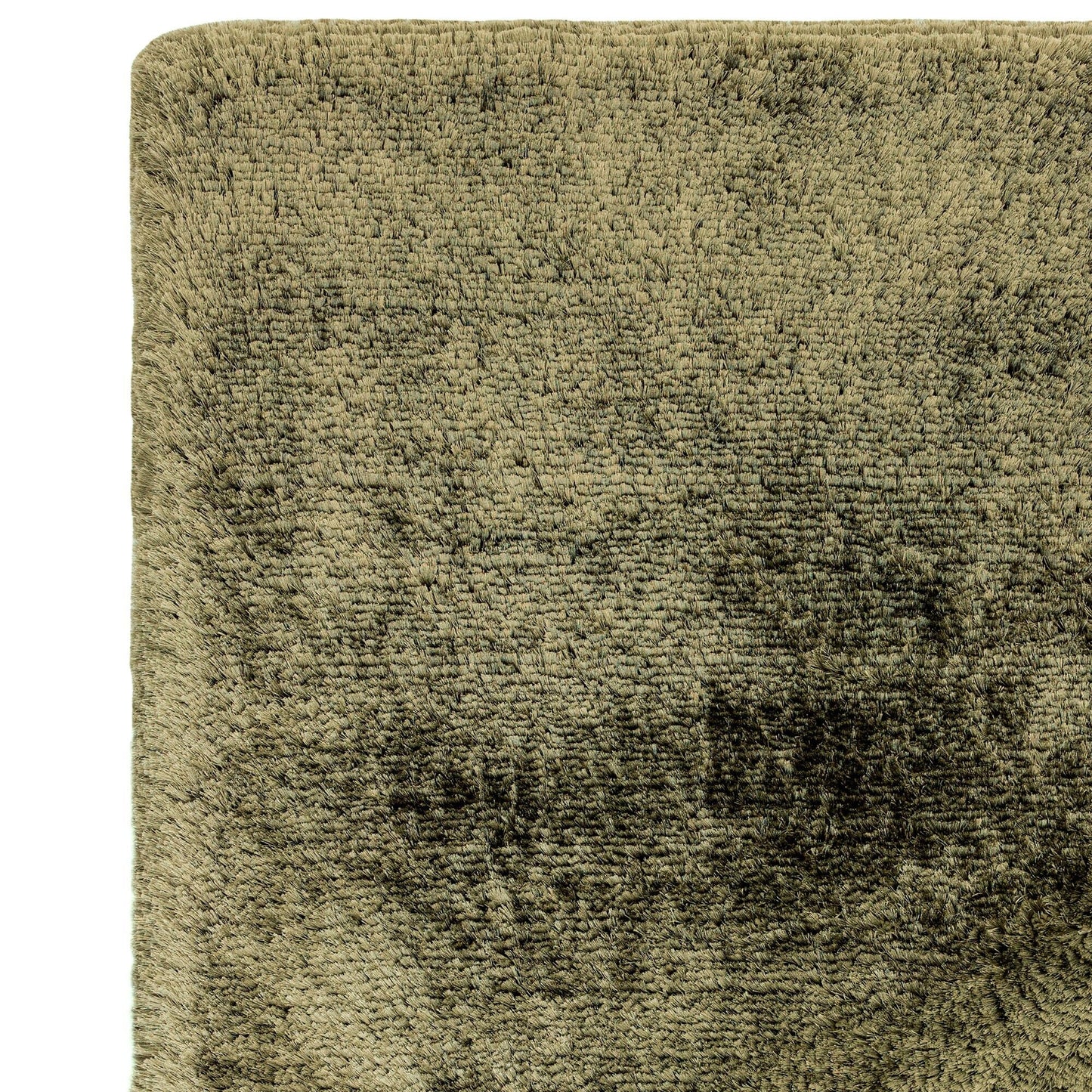 Plüschiger Shaggy-Teppich für Wohnzimmer und Schlafzimmer, Hochflor, dick, flauschig, handgefertigt, fusselfrei, seidig, schimmernd, glänzend, einfarbig, Hochflor-Teppich