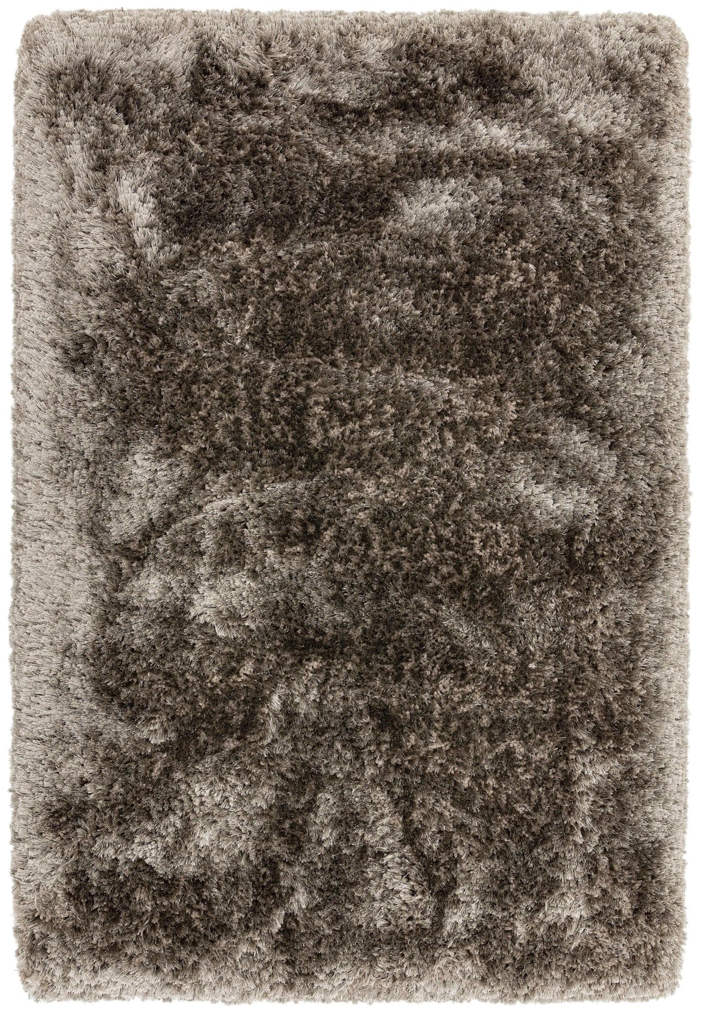 Plüschiger Shaggy-Teppich für Wohnzimmer und Schlafzimmer, Hochflor, dick, flauschig, handgefertigt, fusselfrei, seidig, schimmernd, glänzend, einfarbig, Hochflor-Teppich