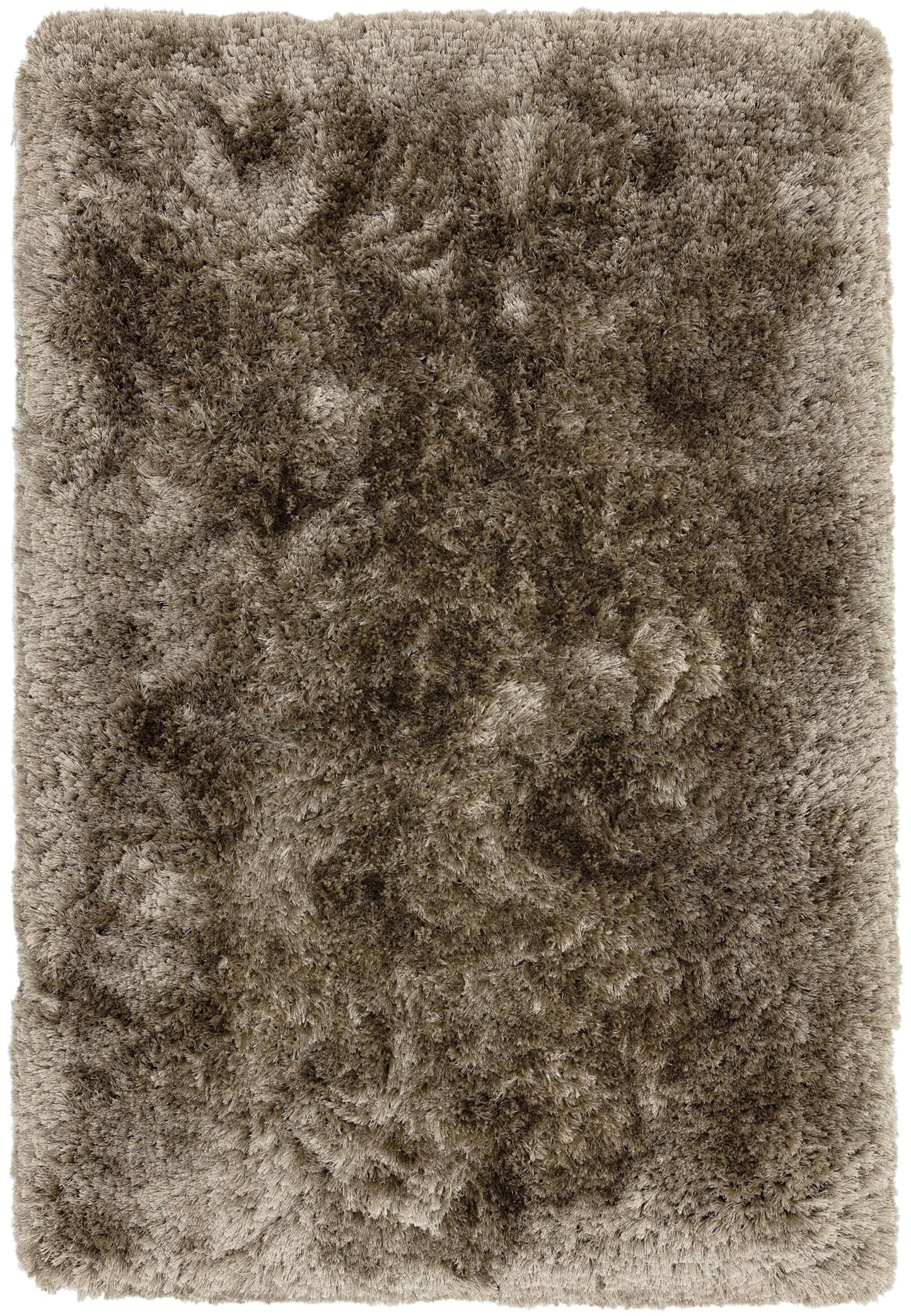 Plüschiger Shaggy-Teppich für Wohnzimmer und Schlafzimmer, Hochflor, dick, flauschig, handgefertigt, fusselfrei, seidig, schimmernd, glänzend, einfarbig, Hochflor-Teppich