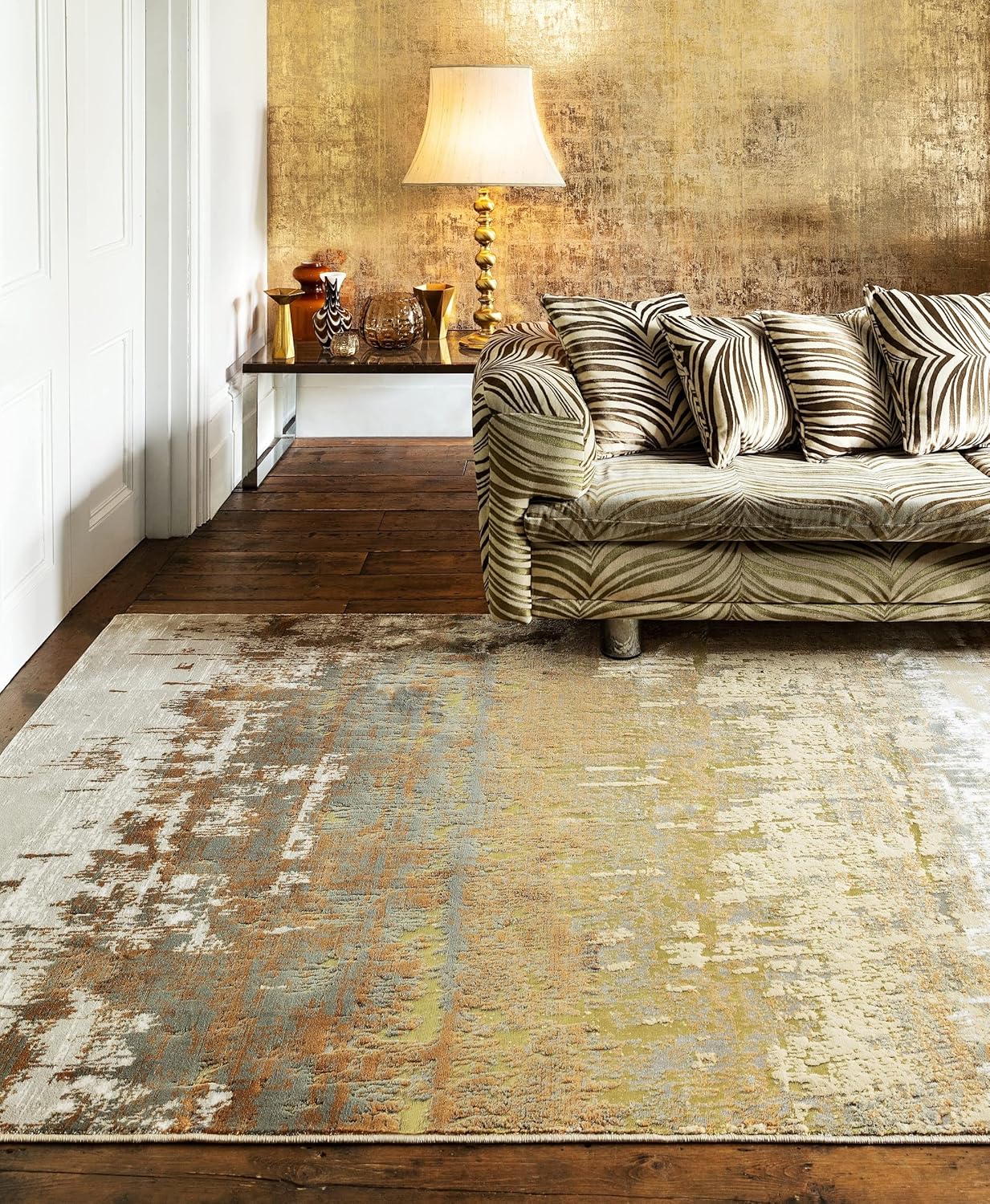 Aurora Rugs – Abstrakter Wohnzimmerteppich mit seidigem Schimmereffekt | Luxuriöse Marmordesigns in 20 Stilen