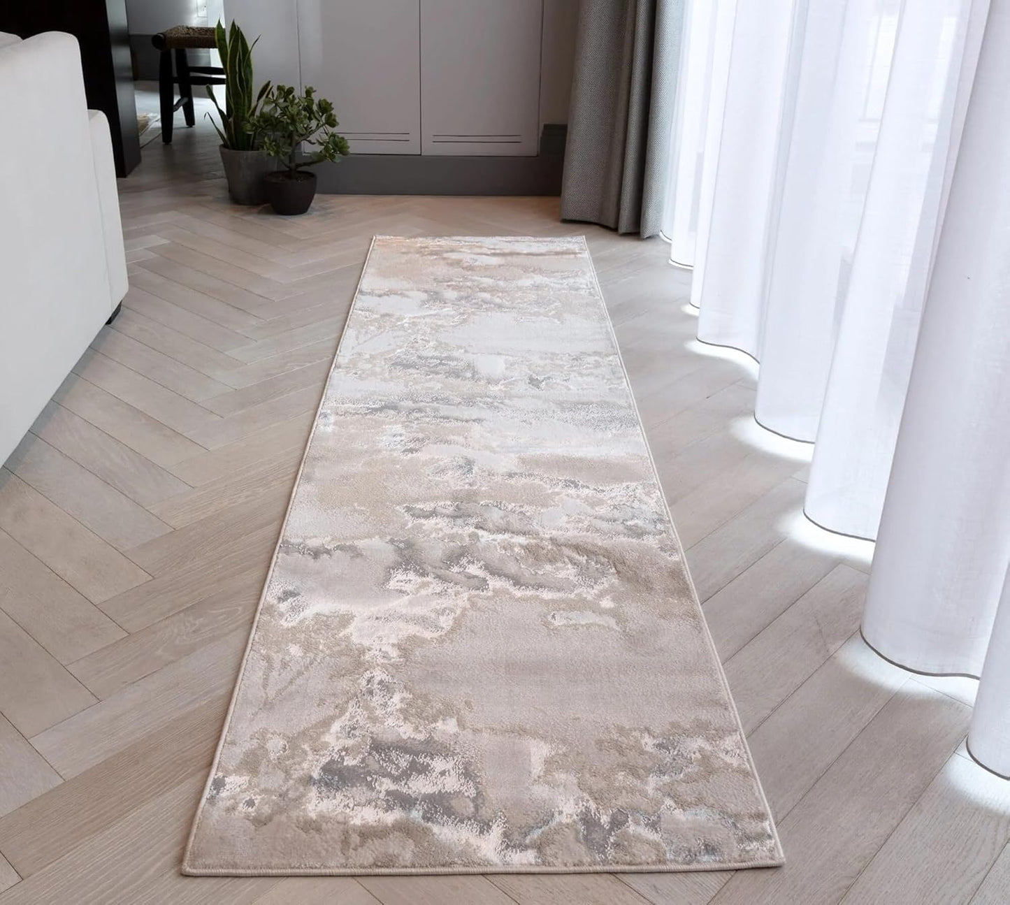 Aurora Rugs – Abstrakter Wohnzimmerteppich mit seidigem Schimmereffekt | Luxuriöse Marmordesigns in 20 Stilen