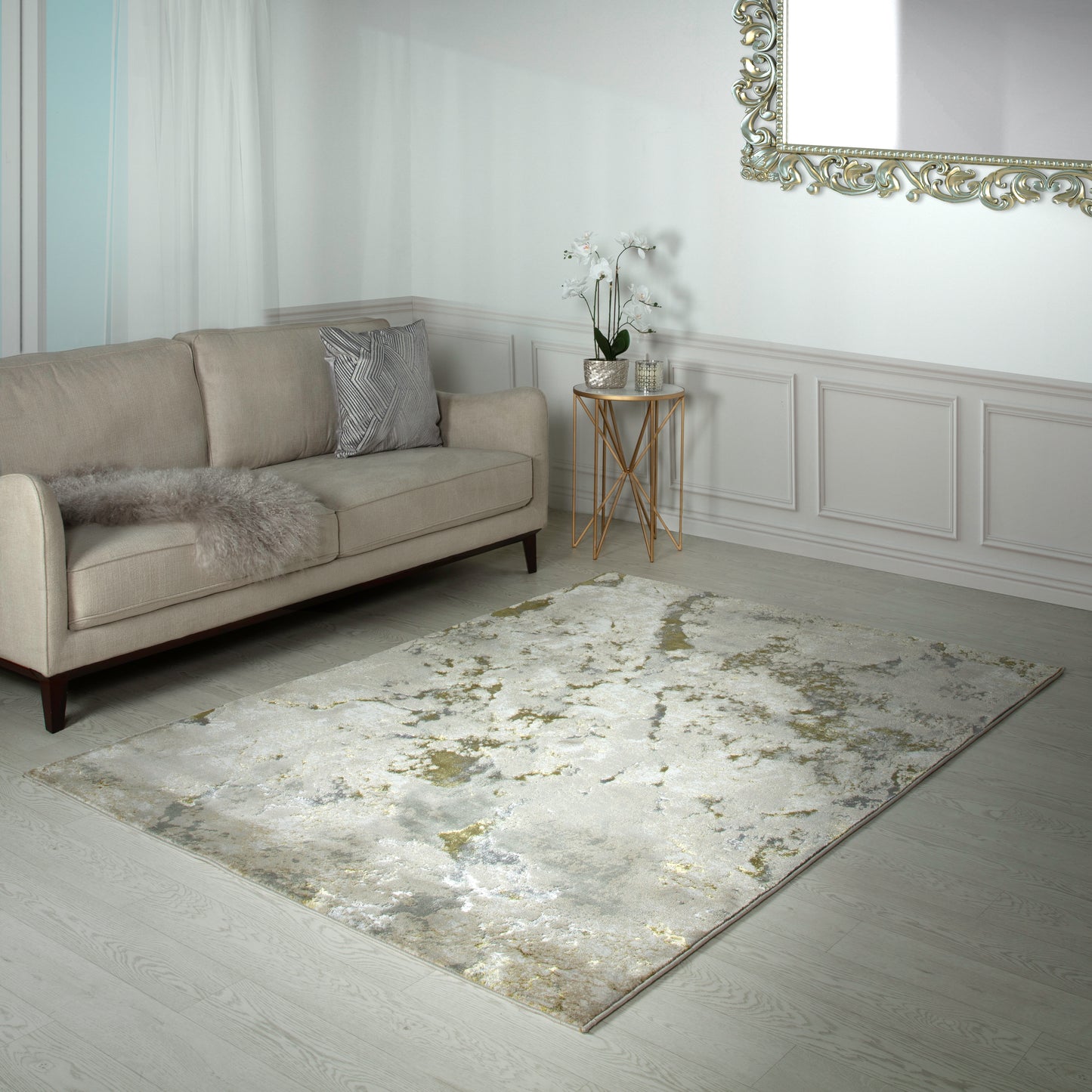 Aurora Rugs – Abstrakter Wohnzimmerteppich mit seidigem Schimmereffekt | Luxuriöse Marmordesigns in 20 Stilen
