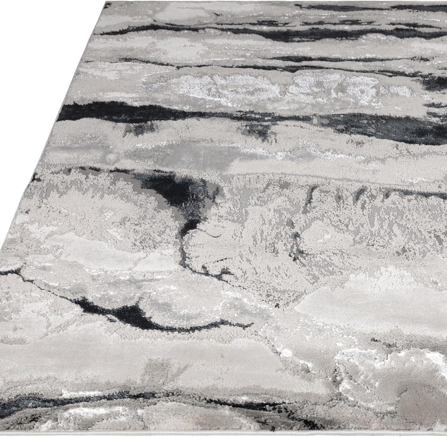 Aurora Rugs – Abstrakter Wohnzimmerteppich mit seidigem Schimmereffekt | Luxuriöse Marmordesigns in 20 Stilen