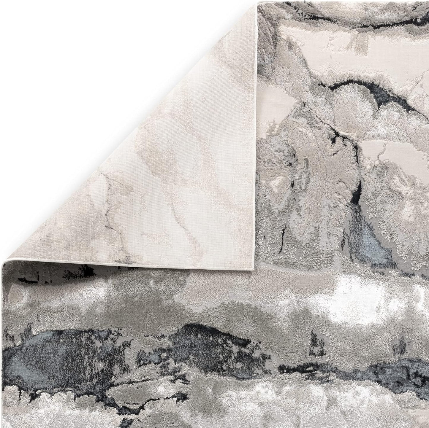 Aurora Rugs – Abstrakter Wohnzimmerteppich mit seidigem Schimmereffekt | Luxuriöse Marmordesigns in 20 Stilen