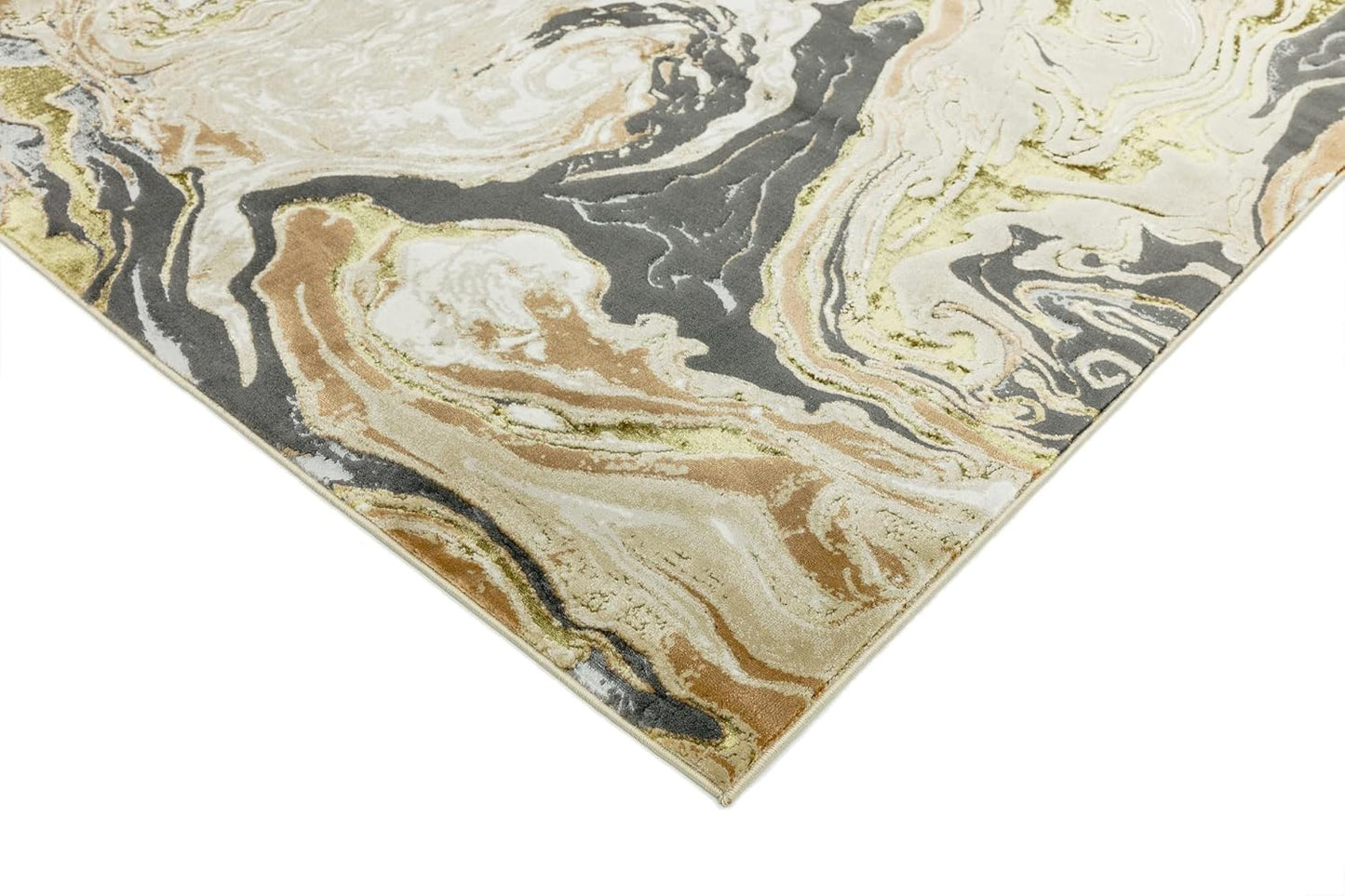 Aurora Rugs – Abstrakter Wohnzimmerteppich mit seidigem Schimmereffekt | Luxuriöse Marmordesigns in 20 Stilen