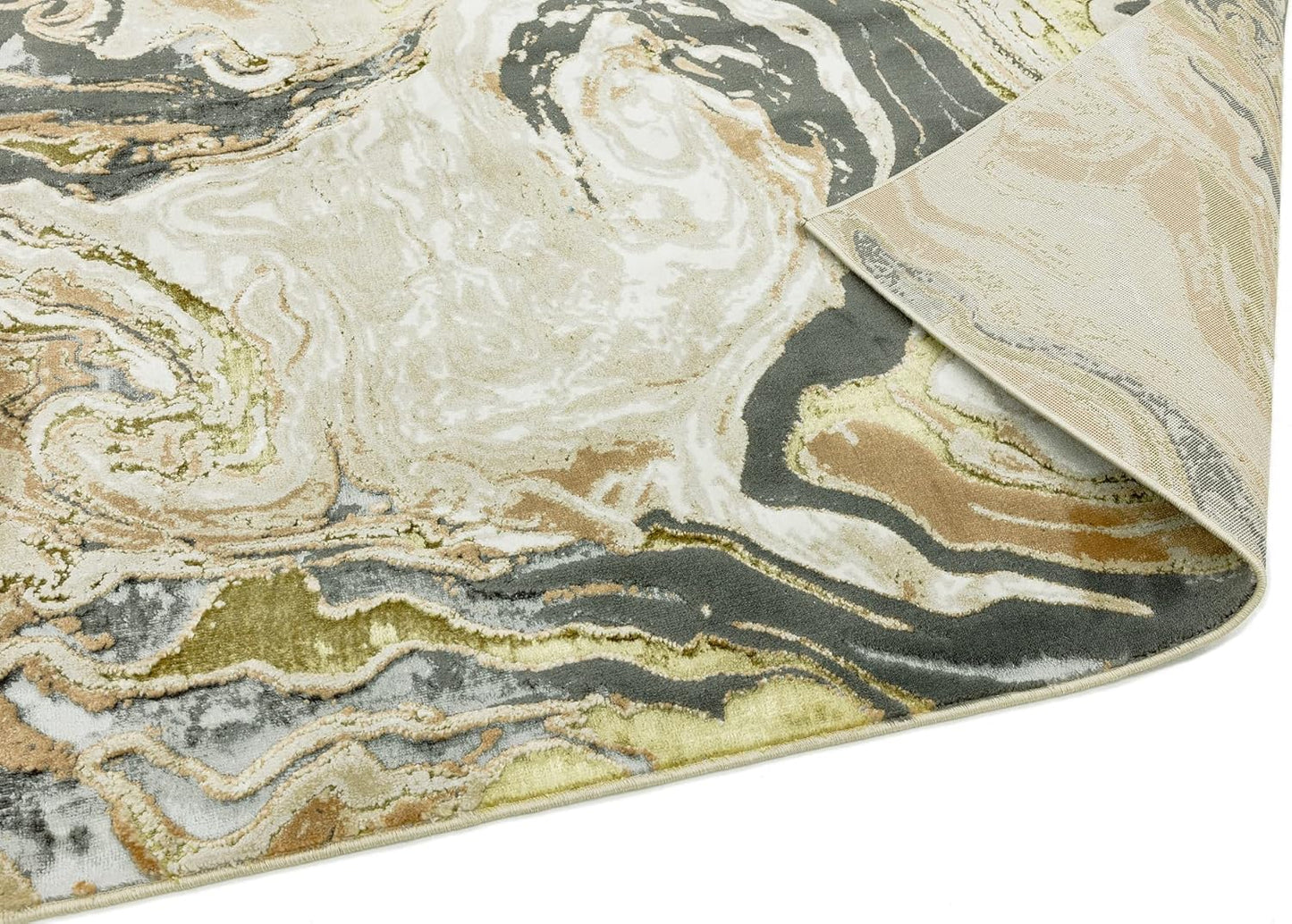 Aurora Rugs – Abstrakter Wohnzimmerteppich mit seidigem Schimmereffekt | Luxuriöse Marmordesigns in 20 Stilen