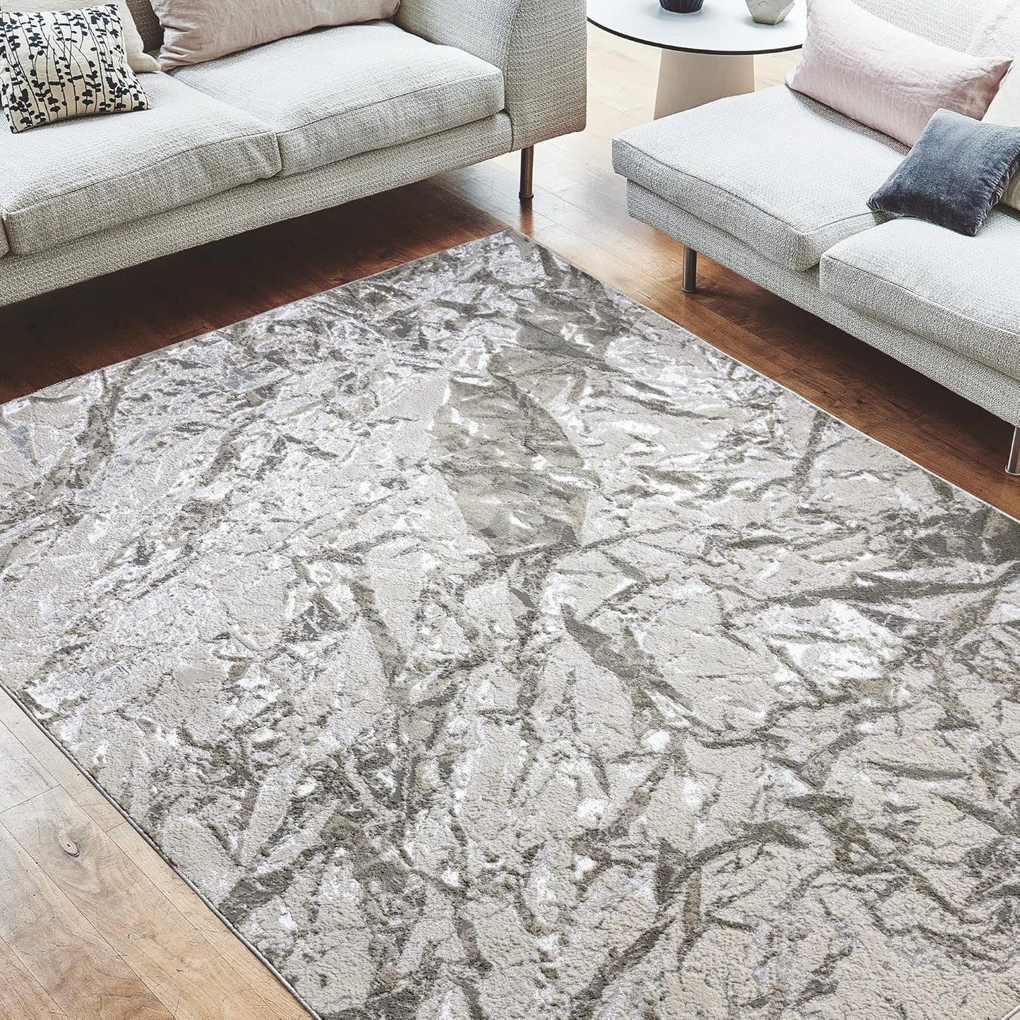 Aurora Rugs – Abstrakter Wohnzimmerteppich mit seidigem Schimmereffekt | Luxuriöse Marmordesigns in 20 Stilen