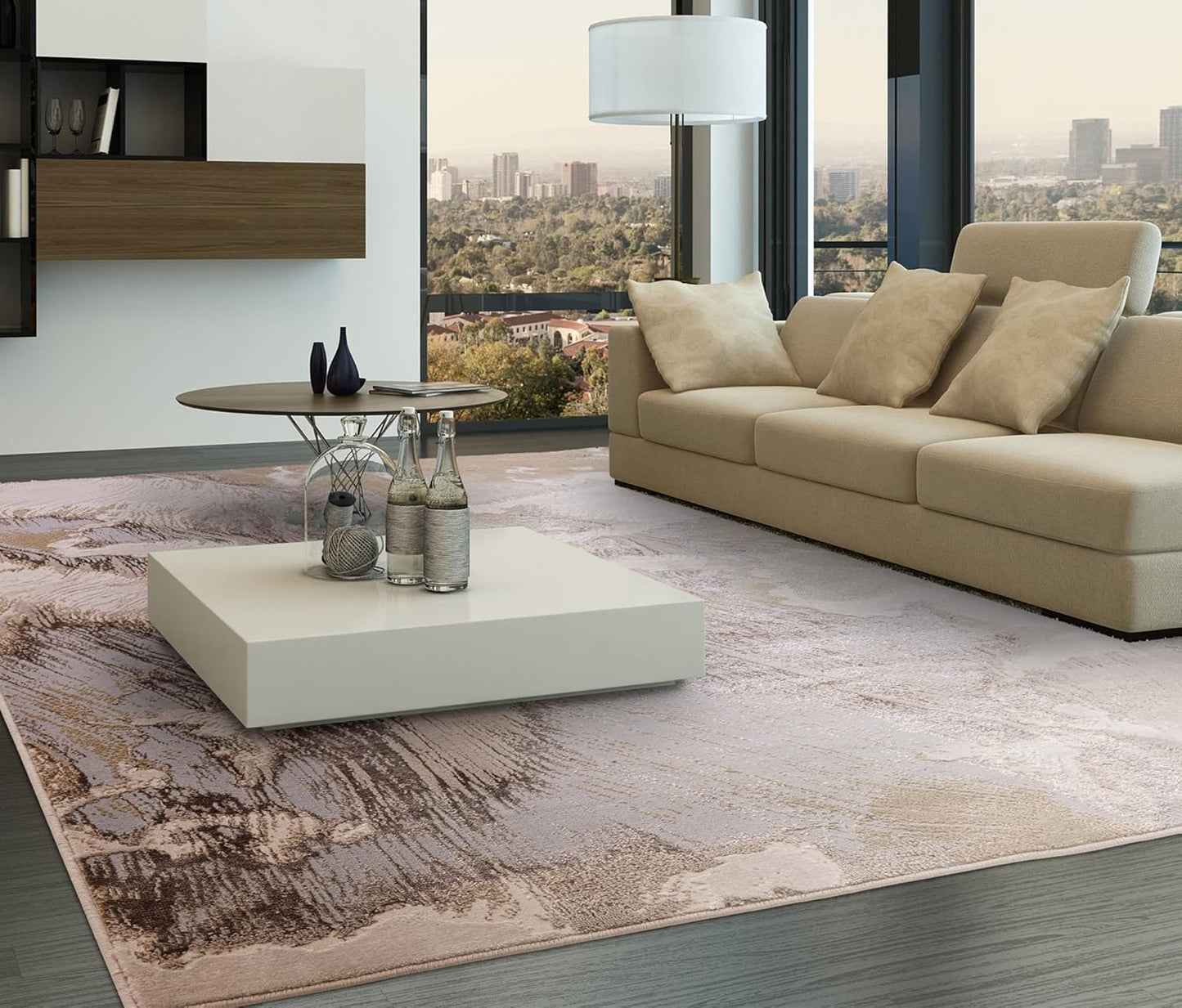 Aurora Rugs – Abstrakter Wohnzimmerteppich mit seidigem Schimmereffekt | Luxuriöse Marmordesigns in 20 Stilen