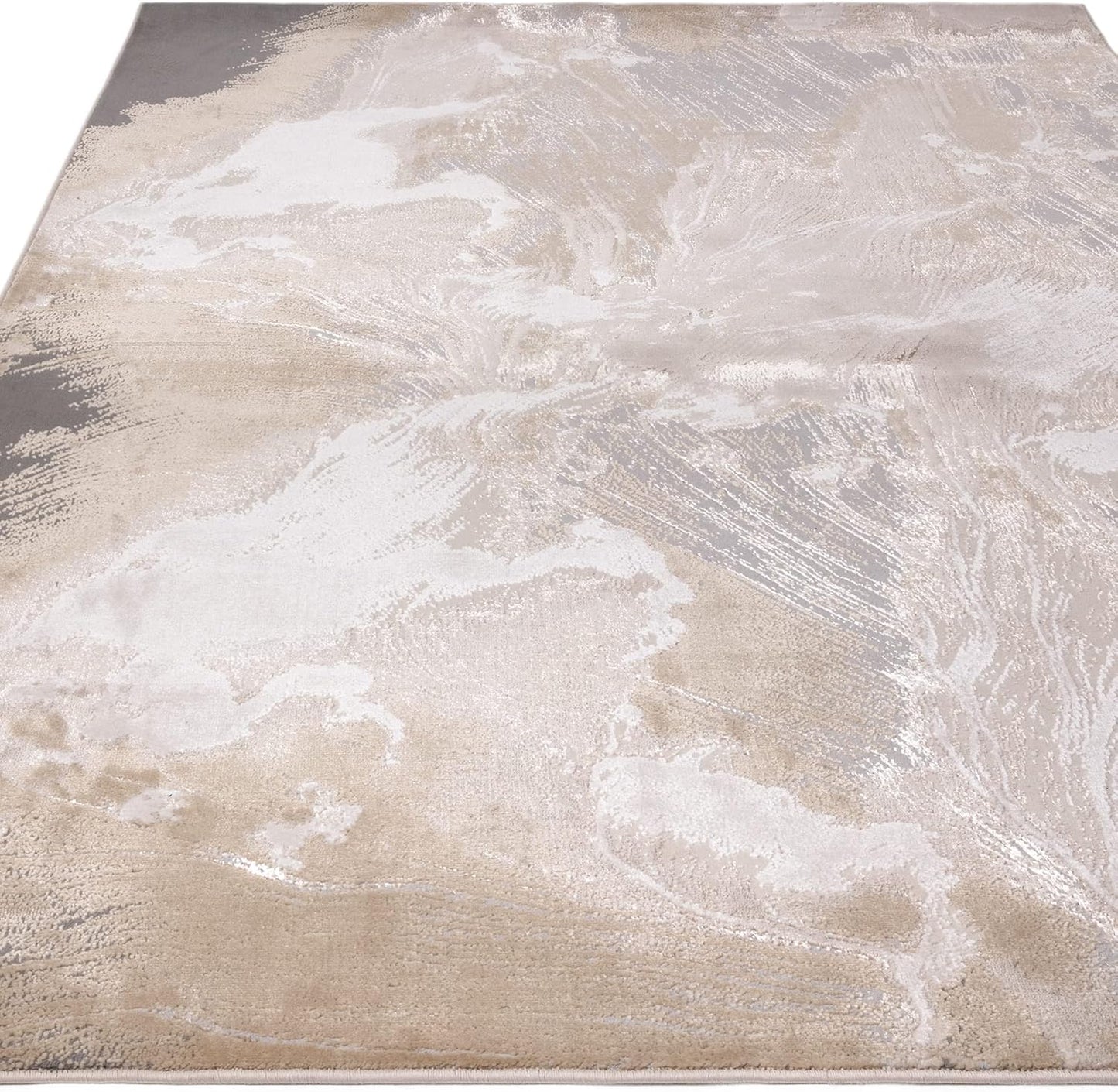 Aurora Rugs – Abstrakter Wohnzimmerteppich mit seidigem Schimmereffekt | Luxuriöse Marmordesigns in 20 Stilen