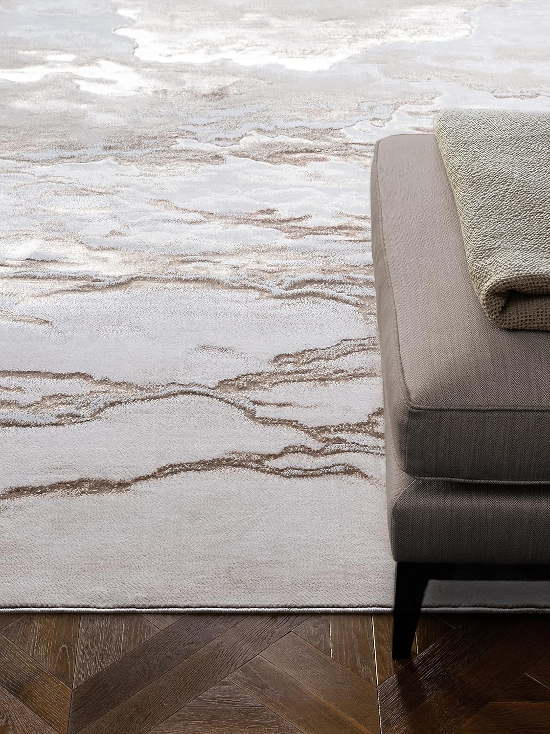 Aurora Rugs – Abstrakter Wohnzimmerteppich mit seidigem Schimmereffekt | Luxuriöse Marmordesigns in 20 Stilen