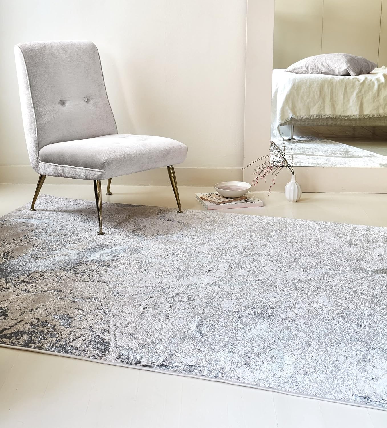 Aurora Rugs – Abstrakter Wohnzimmerteppich mit seidigem Schimmereffekt | Luxuriöse Marmordesigns in 20 Stilen