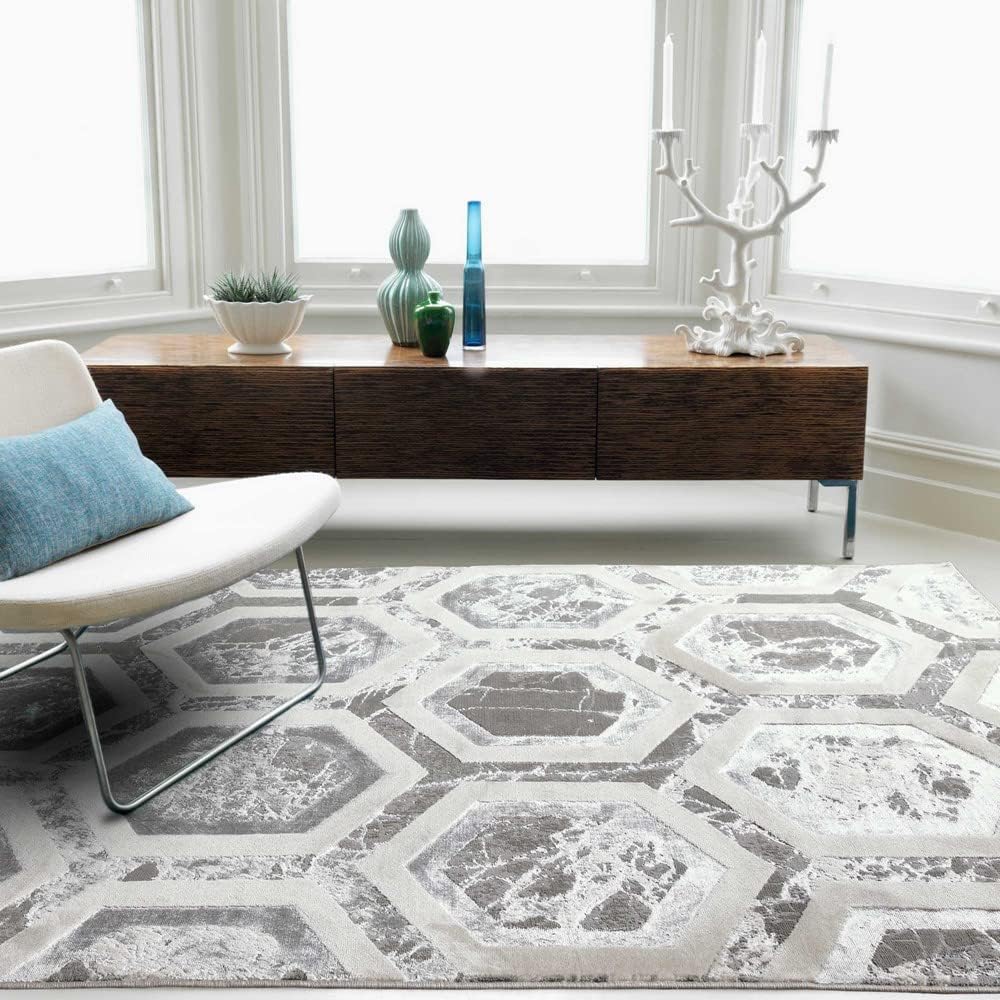 Aurora Rugs – Abstrakter Wohnzimmerteppich mit seidigem Schimmereffekt | Luxuriöse Marmordesigns in 20 Stilen