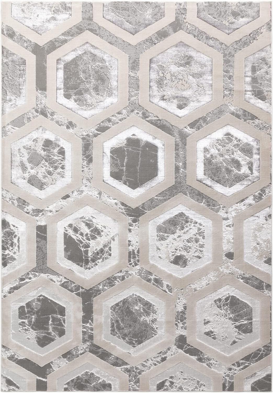 Aurora Rugs – Abstrakter Wohnzimmerteppich mit seidigem Schimmereffekt | Luxuriöse Marmordesigns in 20 Stilen