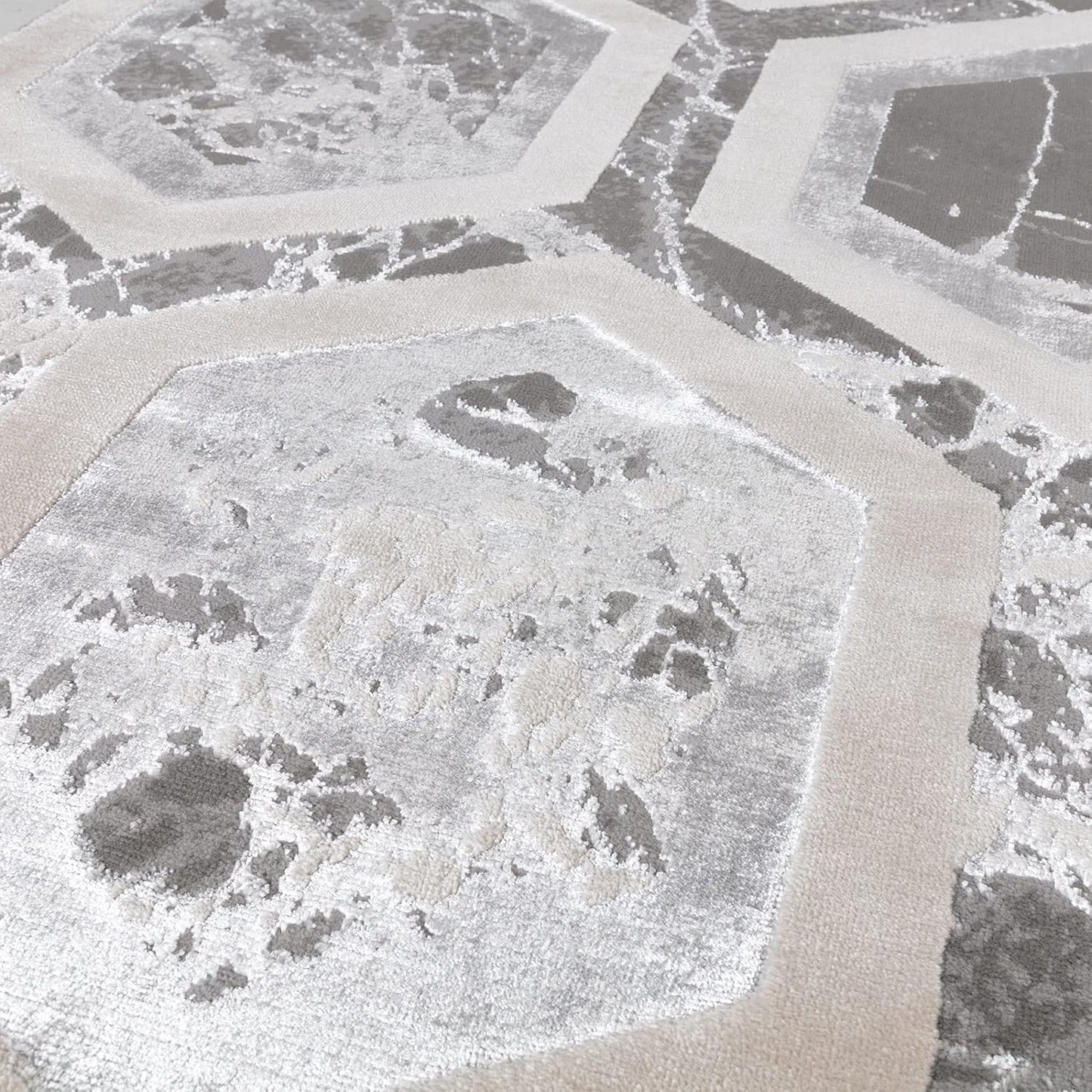 Aurora Rugs – Abstrakter Wohnzimmerteppich mit seidigem Schimmereffekt | Luxuriöse Marmordesigns in 20 Stilen