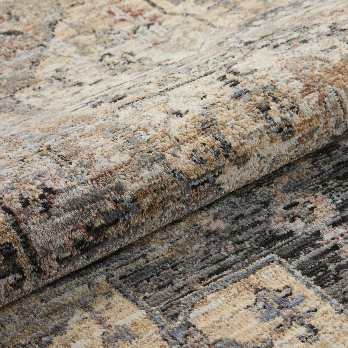 Legacy Traditional Classic Rug for Living Room, Bedroom, Lounge, Million Point Textured Bordered Oriental Soft Velvety Area Rug