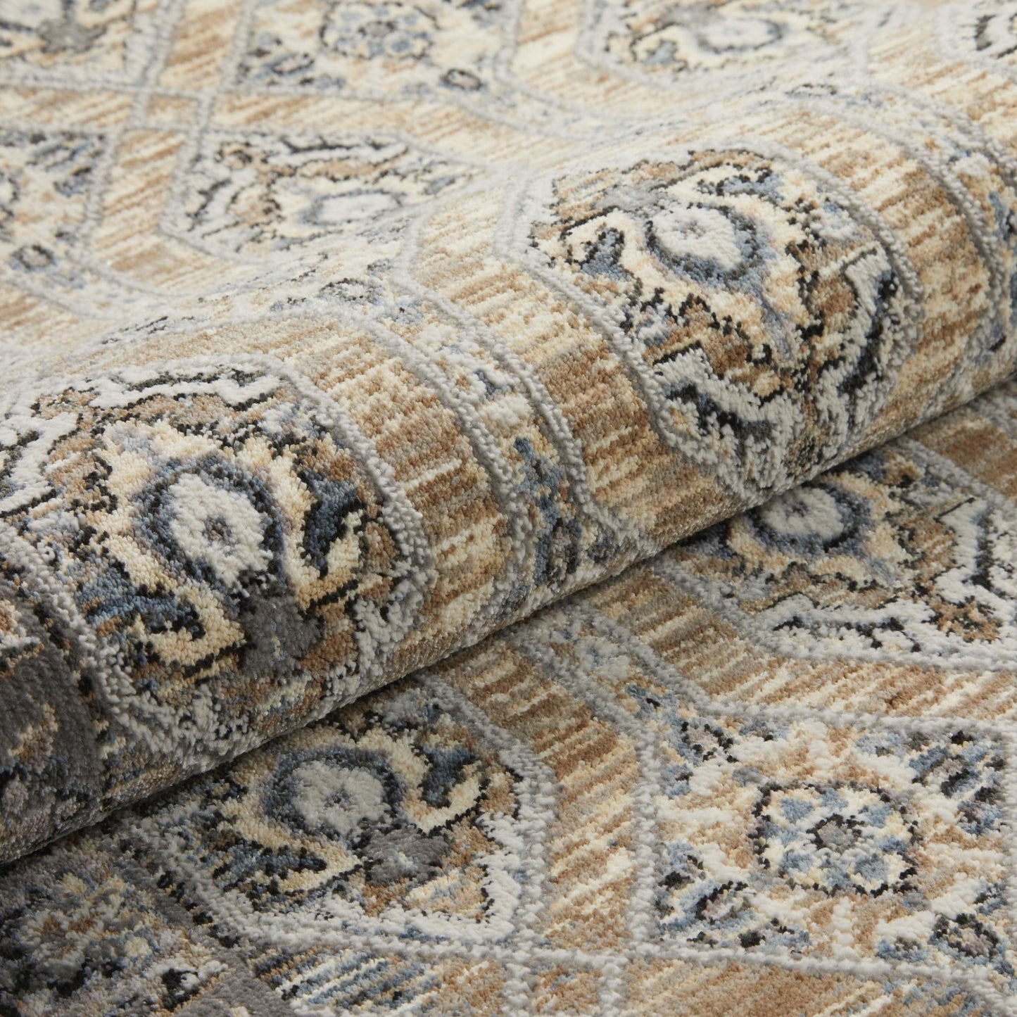 Legacy Traditional Classic Rug for Living Room, Bedroom, Lounge, Million Point Textured Bordered Oriental Soft Velvety Area Rug