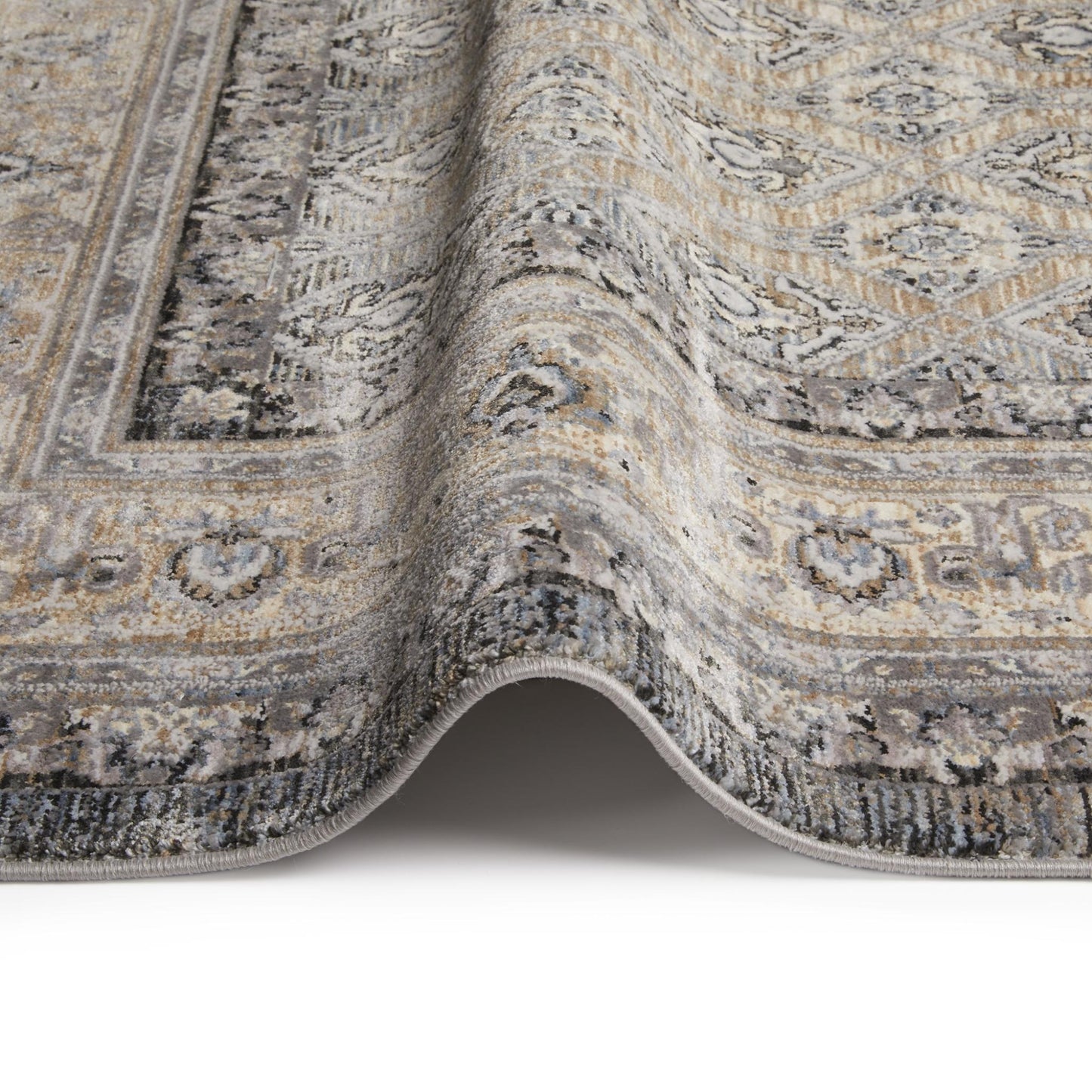 Legacy Traditional Classic Rug for Living Room, Bedroom, Lounge, Million Point Textured Bordered Oriental Soft Velvety Area Rug