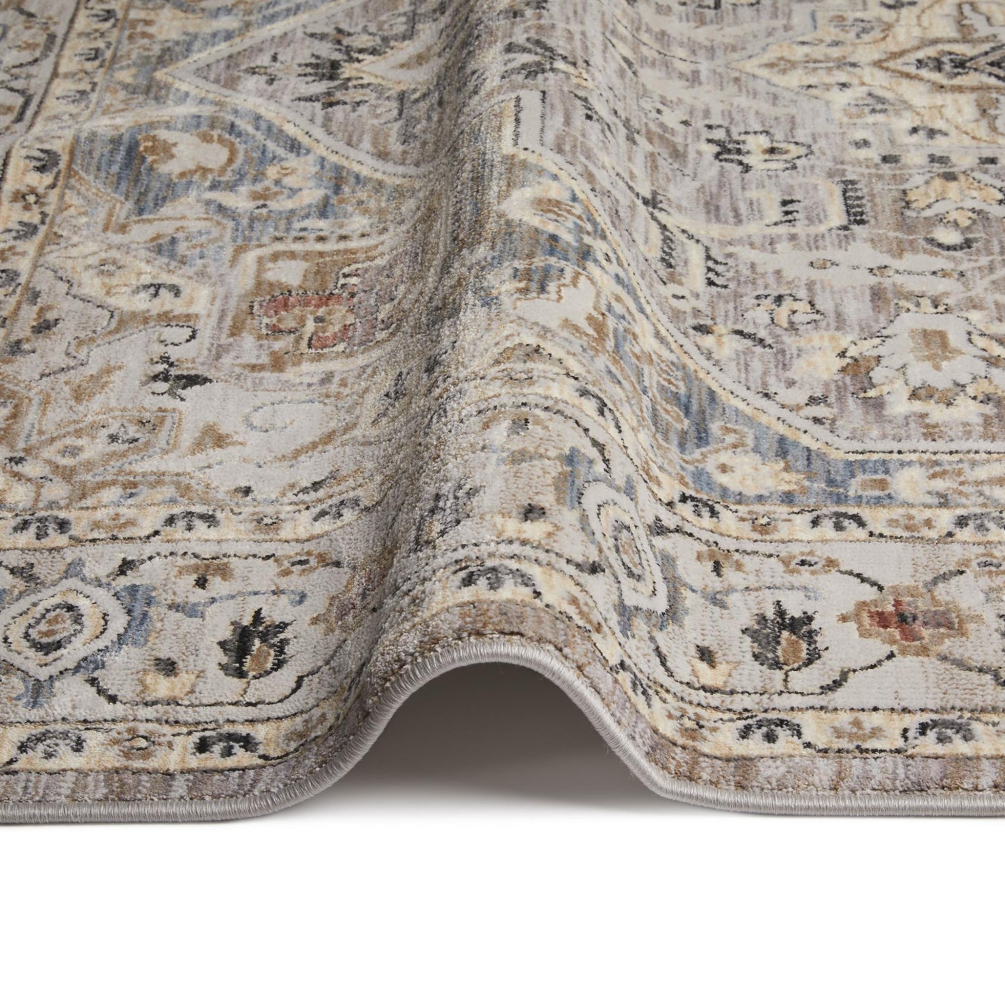 Legacy Traditional Classic Rug for Living Room, Bedroom, Lounge, Million Point Textured Bordered Oriental Soft Velvety Area Rug