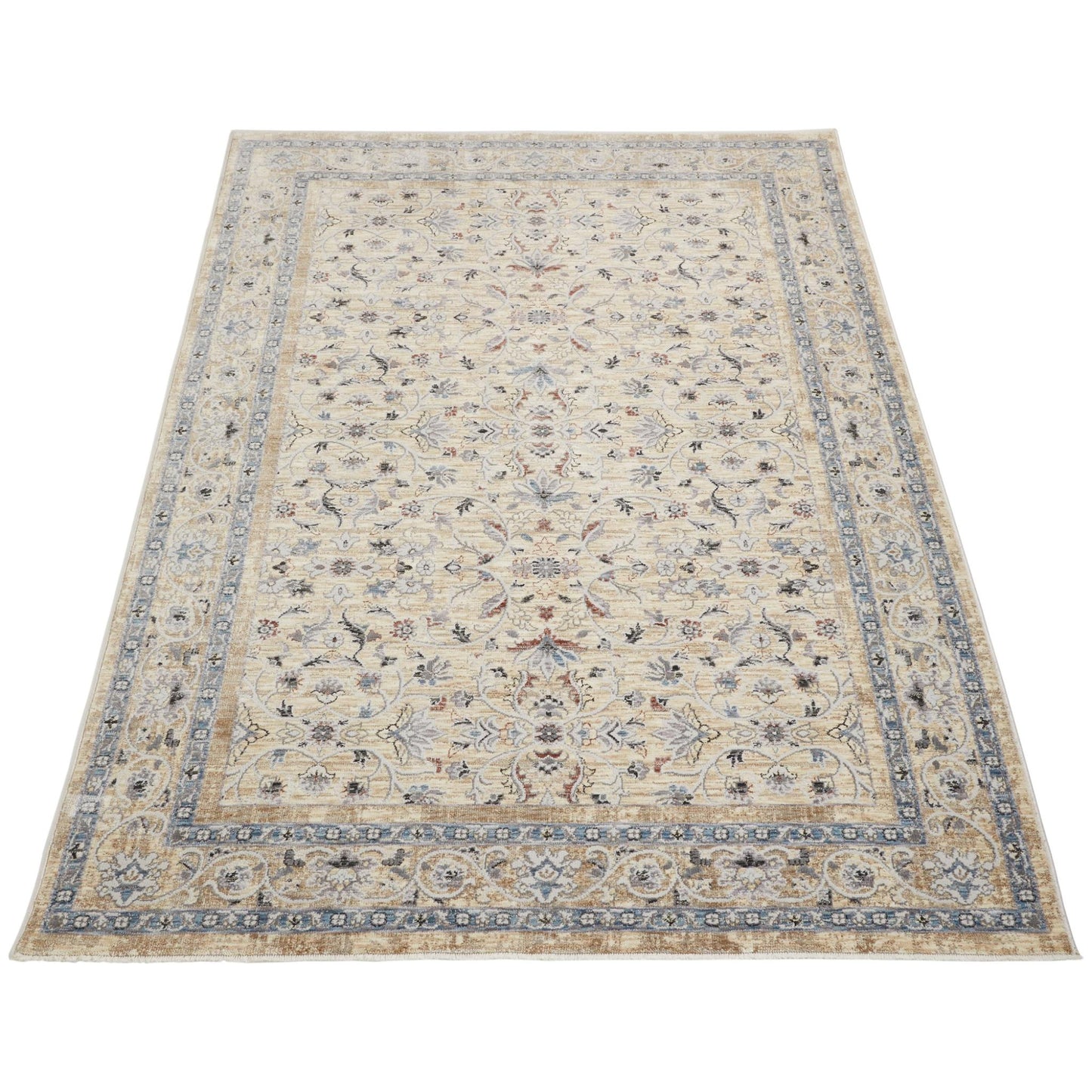 Legacy Traditional Classic Rug for Living Room, Bedroom, Lounge, Million Point Textured Bordered Oriental Soft Velvety Area Rug