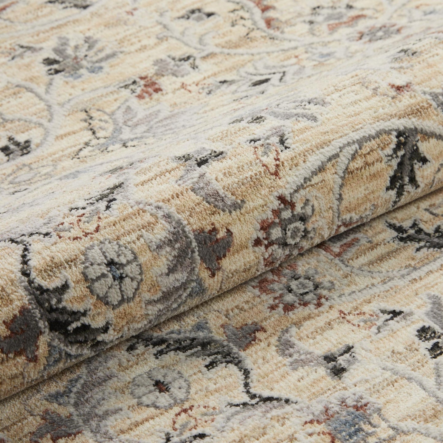 Legacy Traditional Classic Rug for Living Room, Bedroom, Lounge, Million Point Textured Bordered Oriental Soft Velvety Area Rug