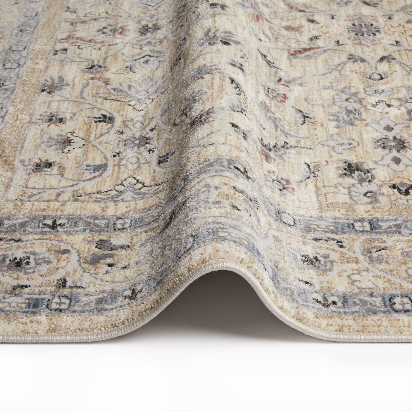 Legacy Traditional Classic Rug for Living Room, Bedroom, Lounge, Million Point Textured Bordered Oriental Soft Velvety Area Rug