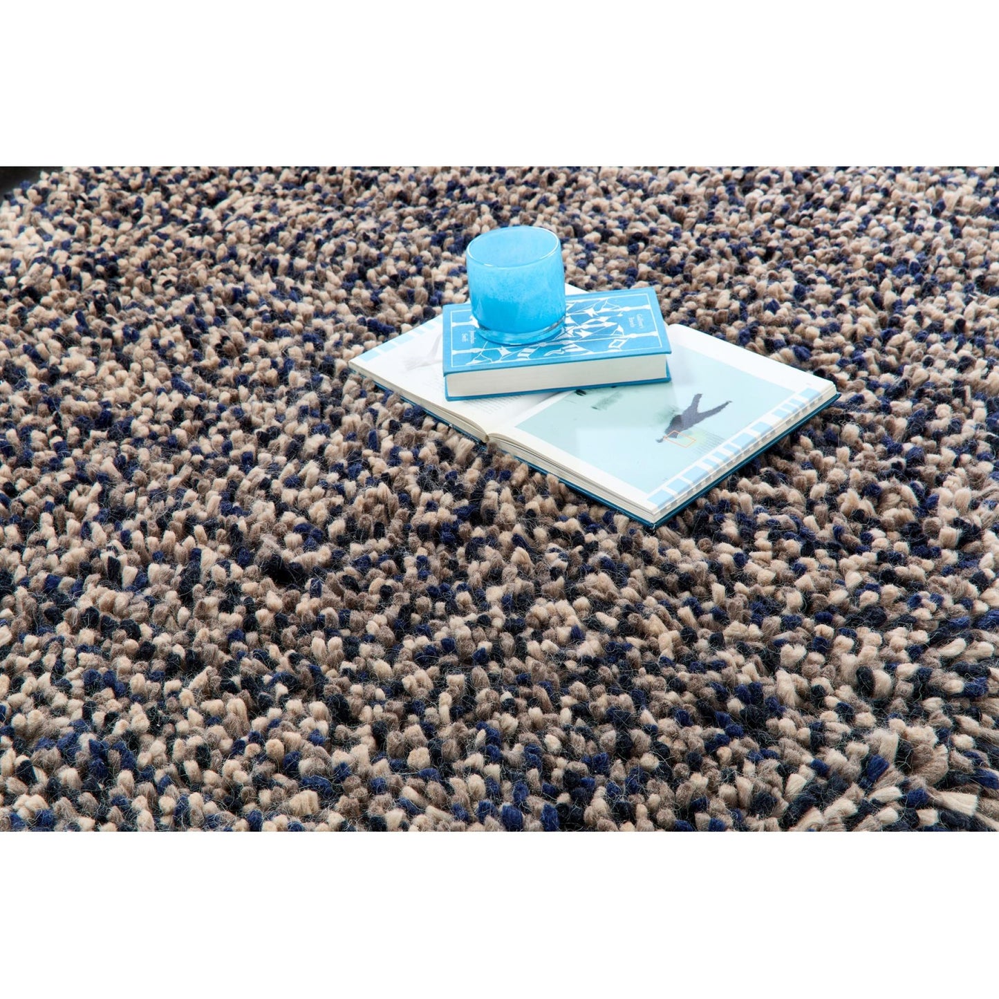 Origins Rocks Thick Tubular Pile Shaggy Rug Living Room Bedroom Hand Woven Soft Fluffy Luxurious Wool Area Rug