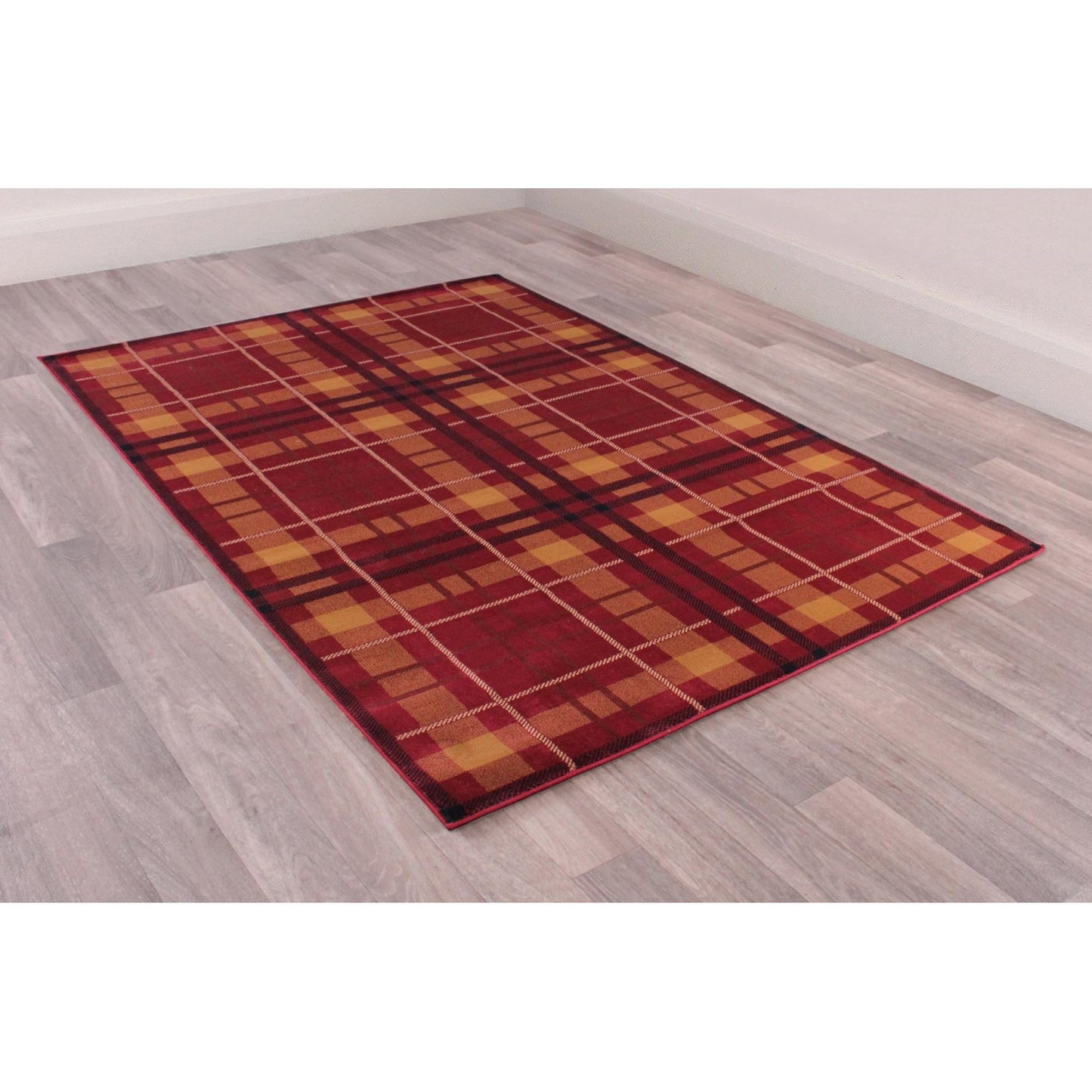 Tartan Rug for Living Room Bedroom Traditional Classic Tartan Check Design Soft Quality Rug Home Carpet