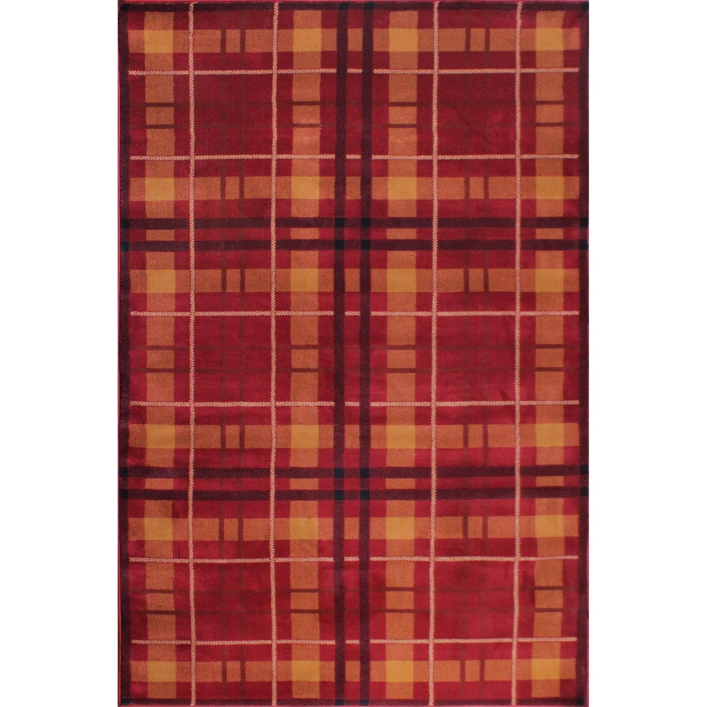 Tartan Rug for Living Room Bedroom Traditional Classic Tartan Check Design Soft Quality Rug Home Carpet
