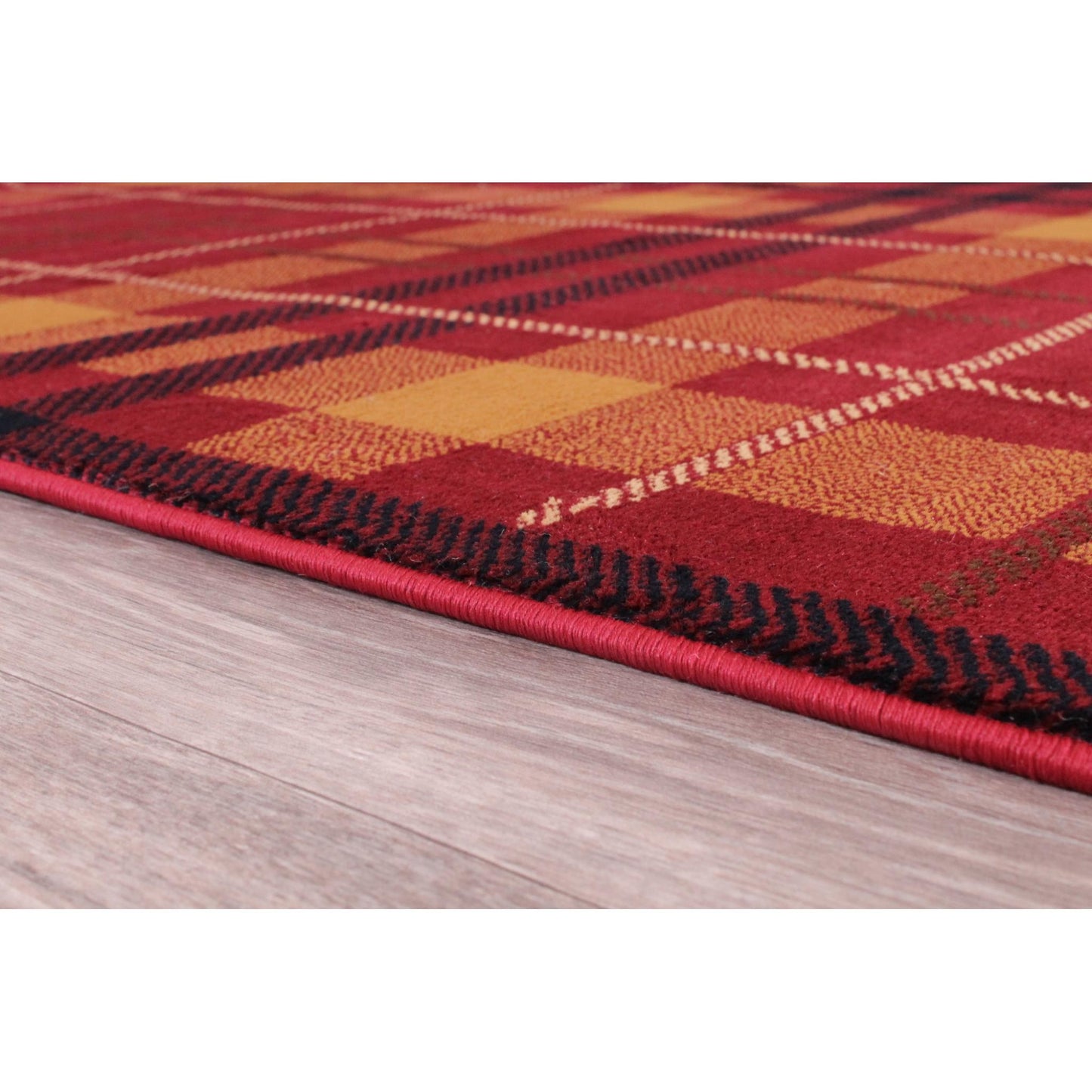 Tartan Rug for Living Room Bedroom Traditional Classic Tartan Check Design Soft Quality Rug Home Carpet