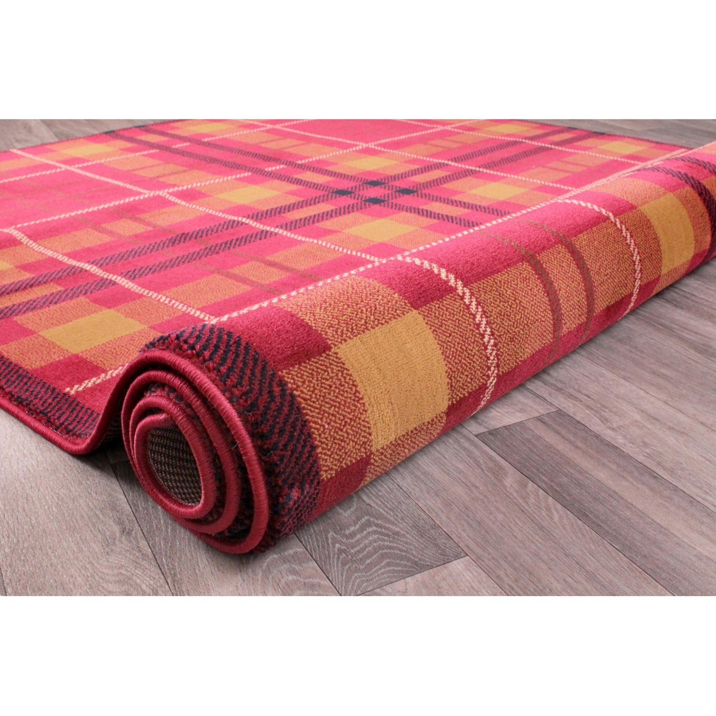 Tartan Rug for Living Room Bedroom Traditional Classic Tartan Check Design Soft Quality Rug Home Carpet