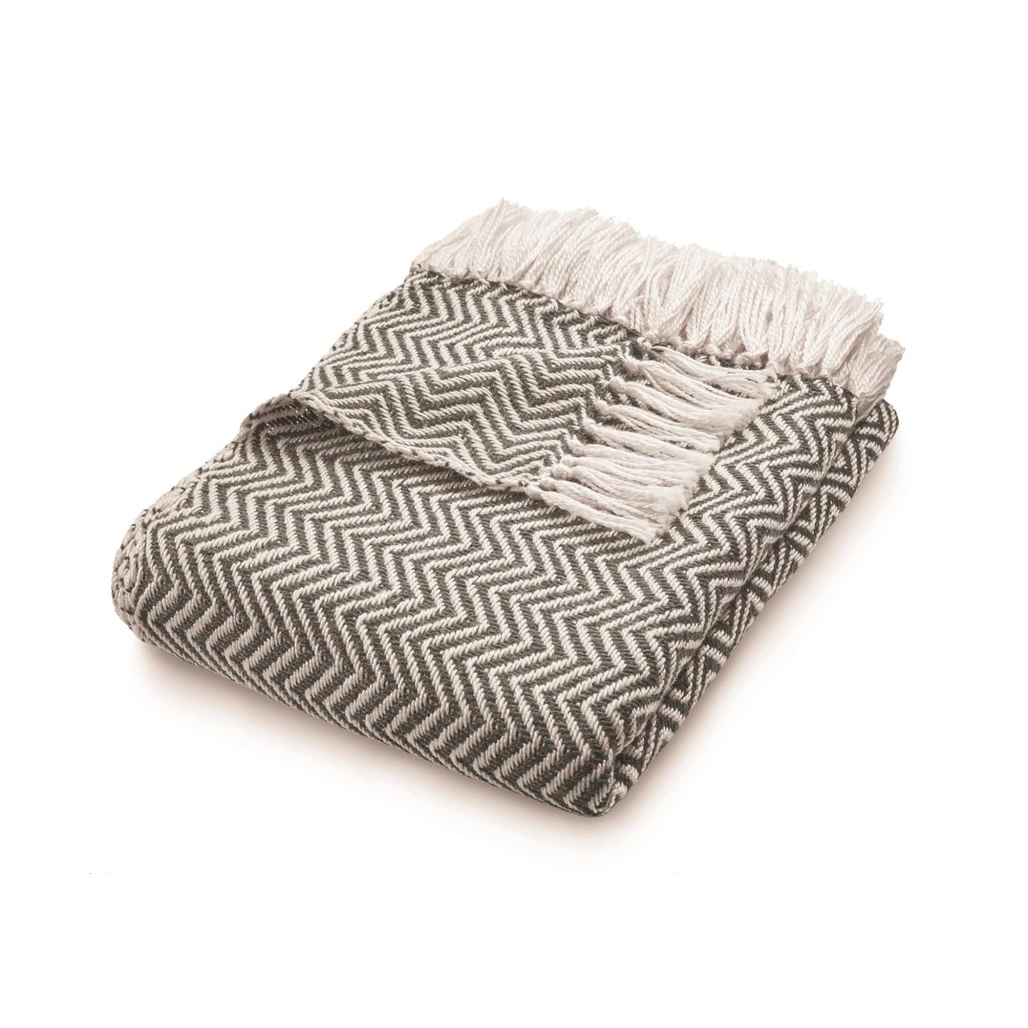 Hug Rug Woven Herringbone Throw Blanket Bed Sofa Chair Cover in 130 x180 cm