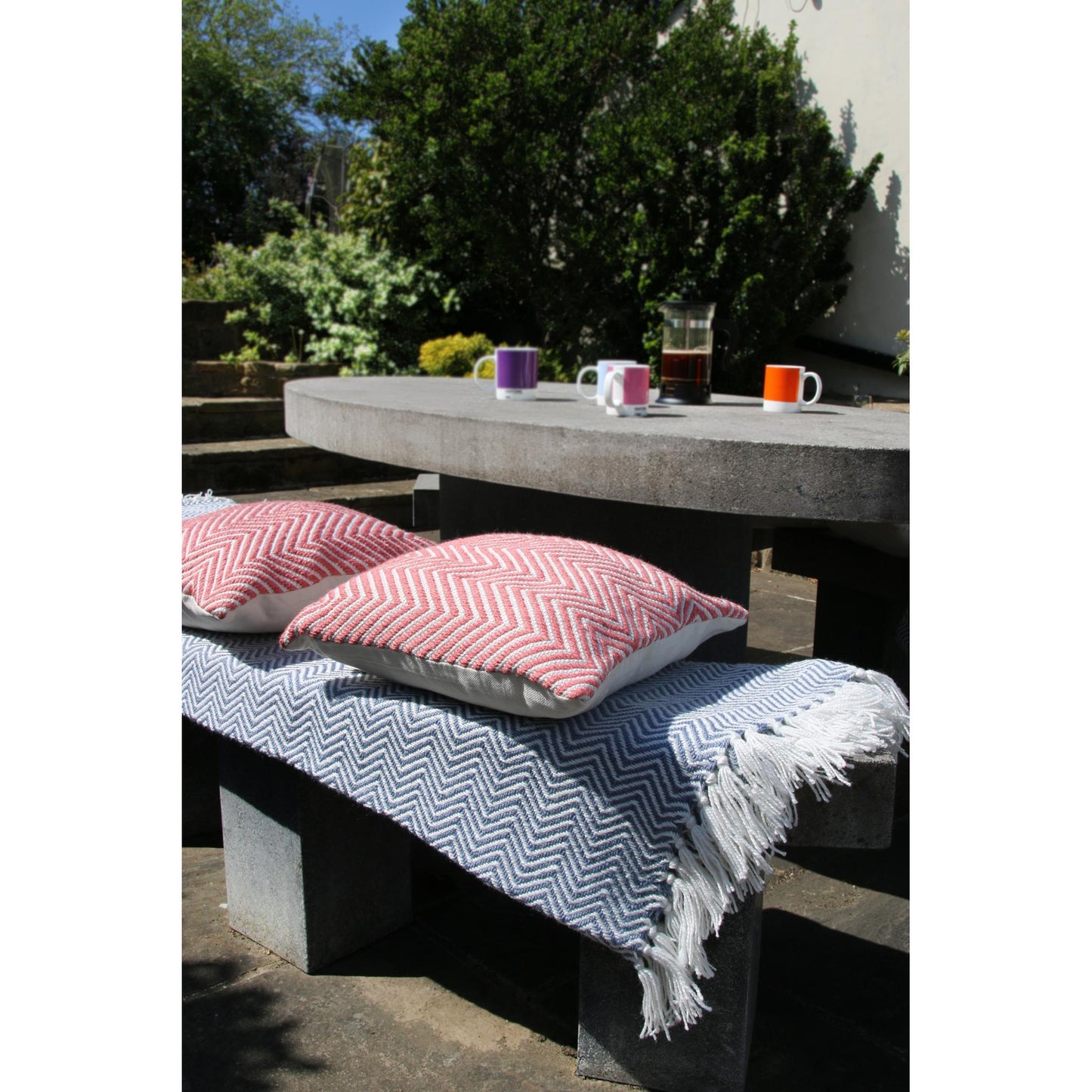 Hug Rug Woven Herringbone Throw Blanket Bed Sofa Chair Cover in 130 x180 cm