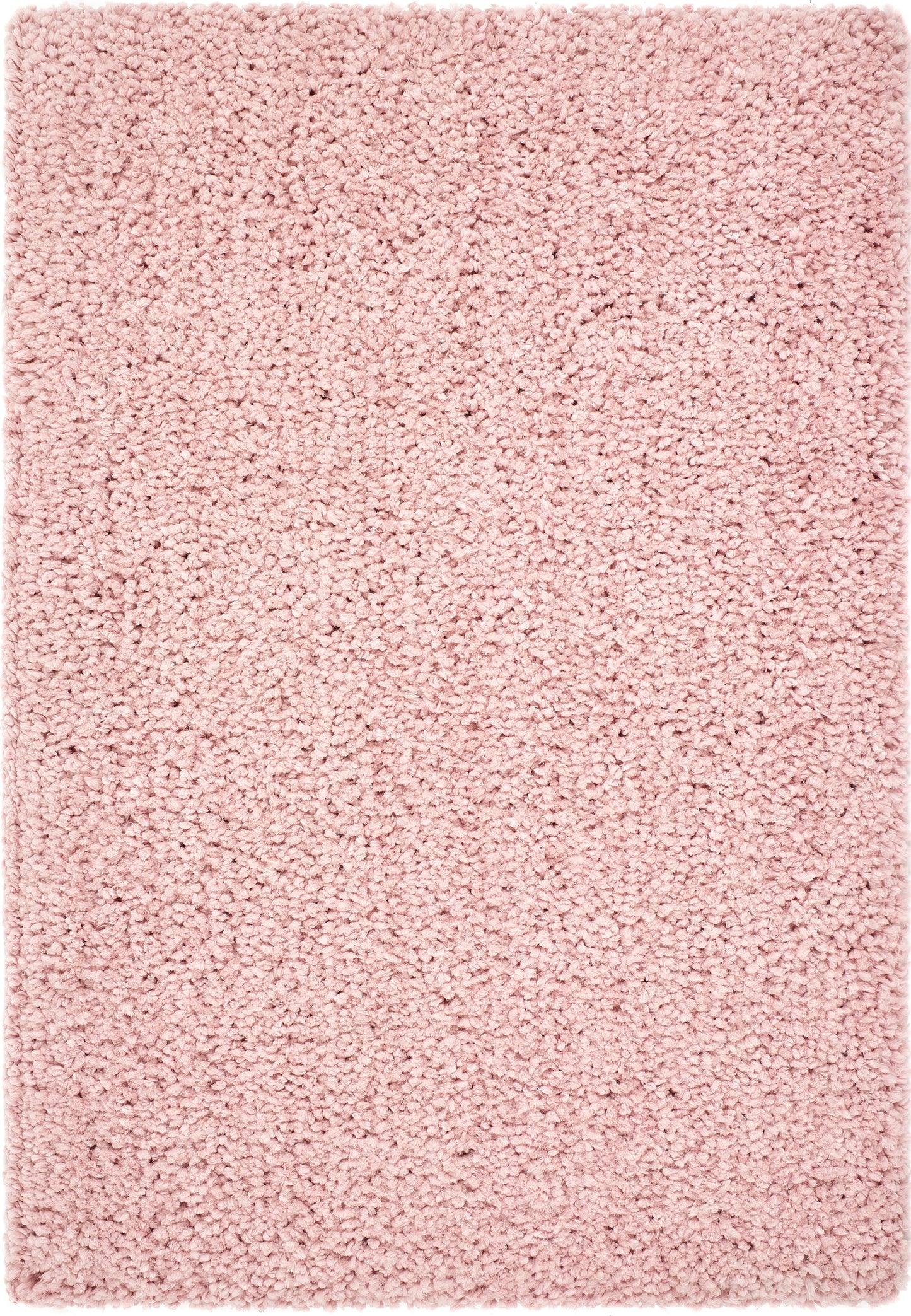 Origins Portland Modern Plain High Pile Super Soft Fluffy Shaggy Rug in Blush Pink