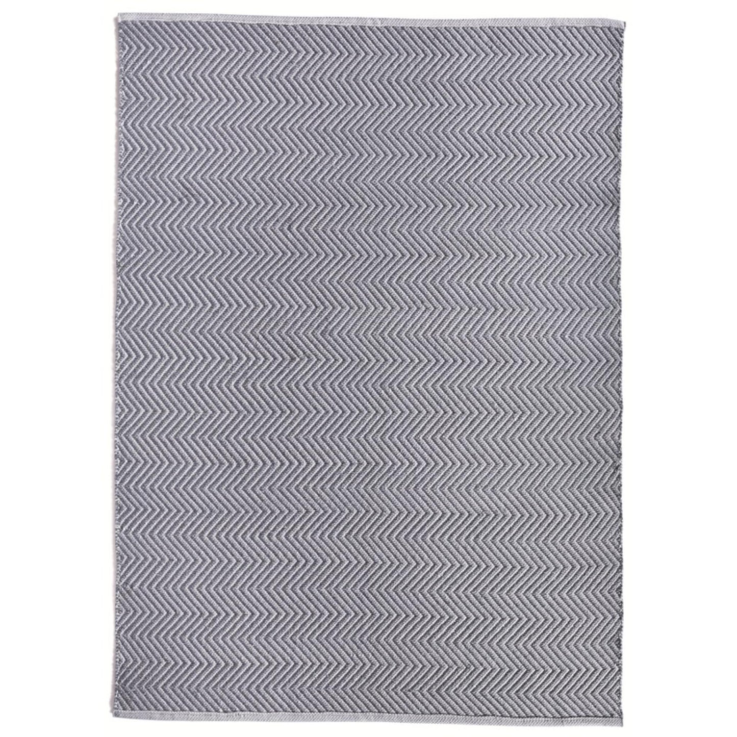Hug Rug Recycled Washable Rug – Denim Blue – Indoor Outdoor Reversible Herringbone Rug