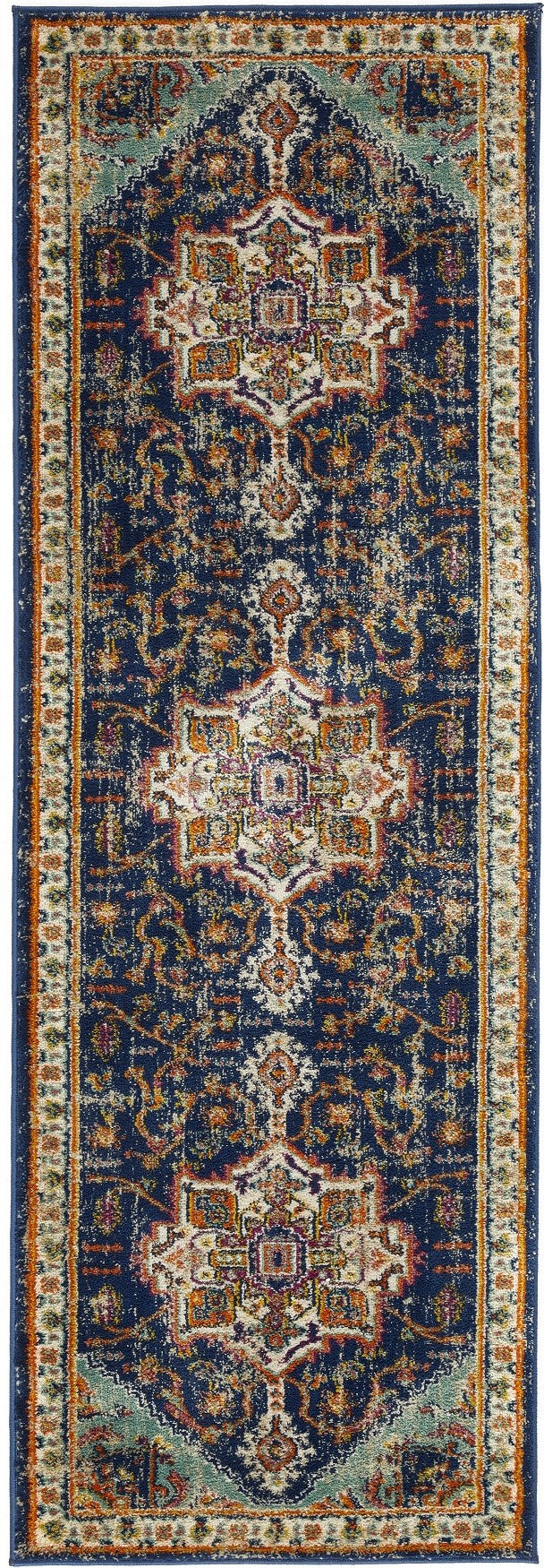 Origins Granada Traditional Bordered Rug & Hallway Runner in Emerald
