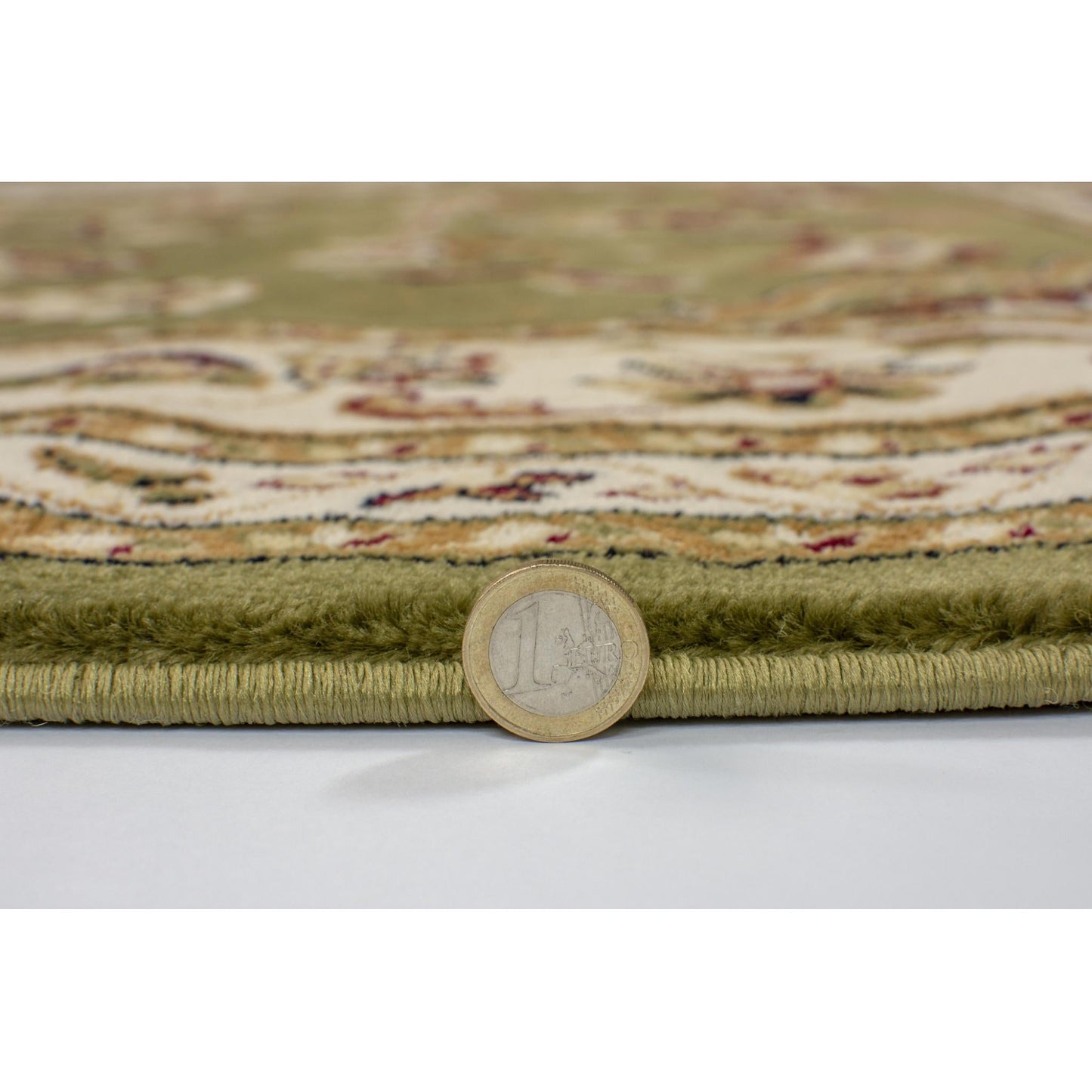 Sherborne Green Rug Traditional Classic Oriental Bedroom Living Room Rug