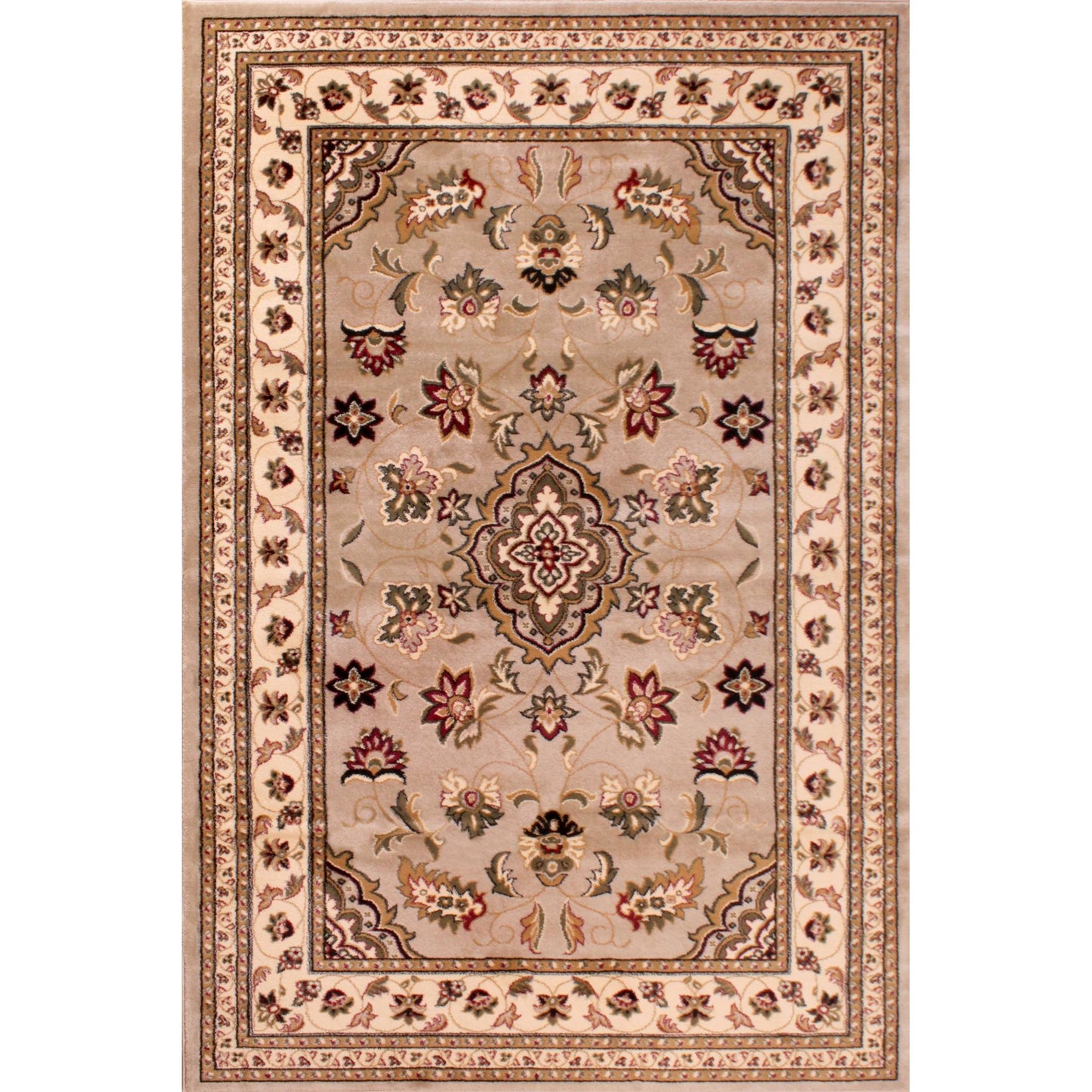 Sherborne Beige Rug Traditional Classic Oriental Bedroom Living Room Rug
