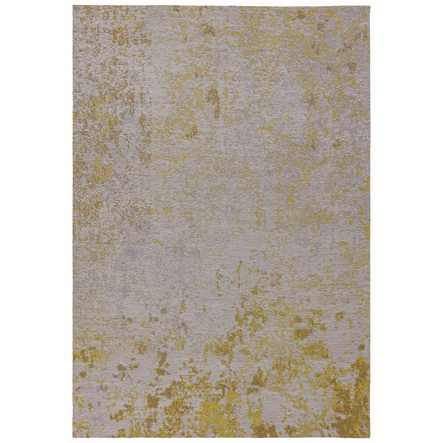 Dara Abstract Ochre Modern Indoor & Outdoor Flatweave Rug