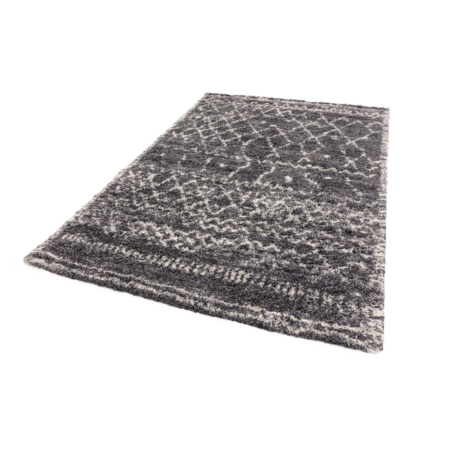 Alto AL05 Grey Cream – Bold Moroccan Intrigue and Soft Shaggy Comfort