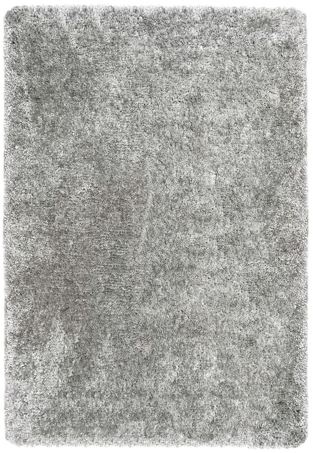 Waschbarer, zotteliger, weicher, flauschiger, rutschfester, maschinenwaschbarer Teppich von My Lux in Silber