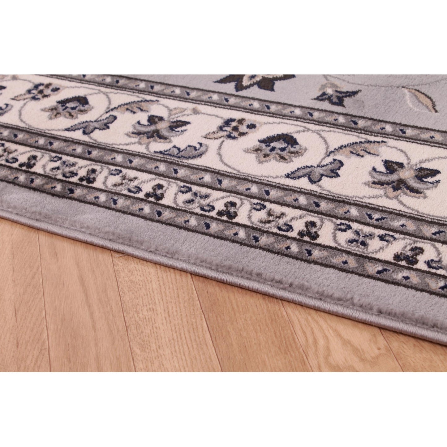 Sherborne Grey Rug Traditional Classic Oriental Bedroom Living Room Rug