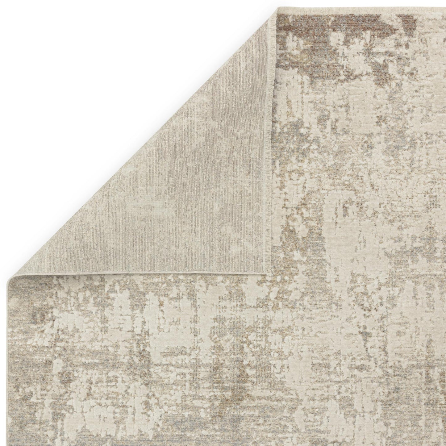 Sevilla 04 Nasrid Kurzflor Teppich Modern Abstrakt Soft Touch Seidiger Teppich in Beige Natur