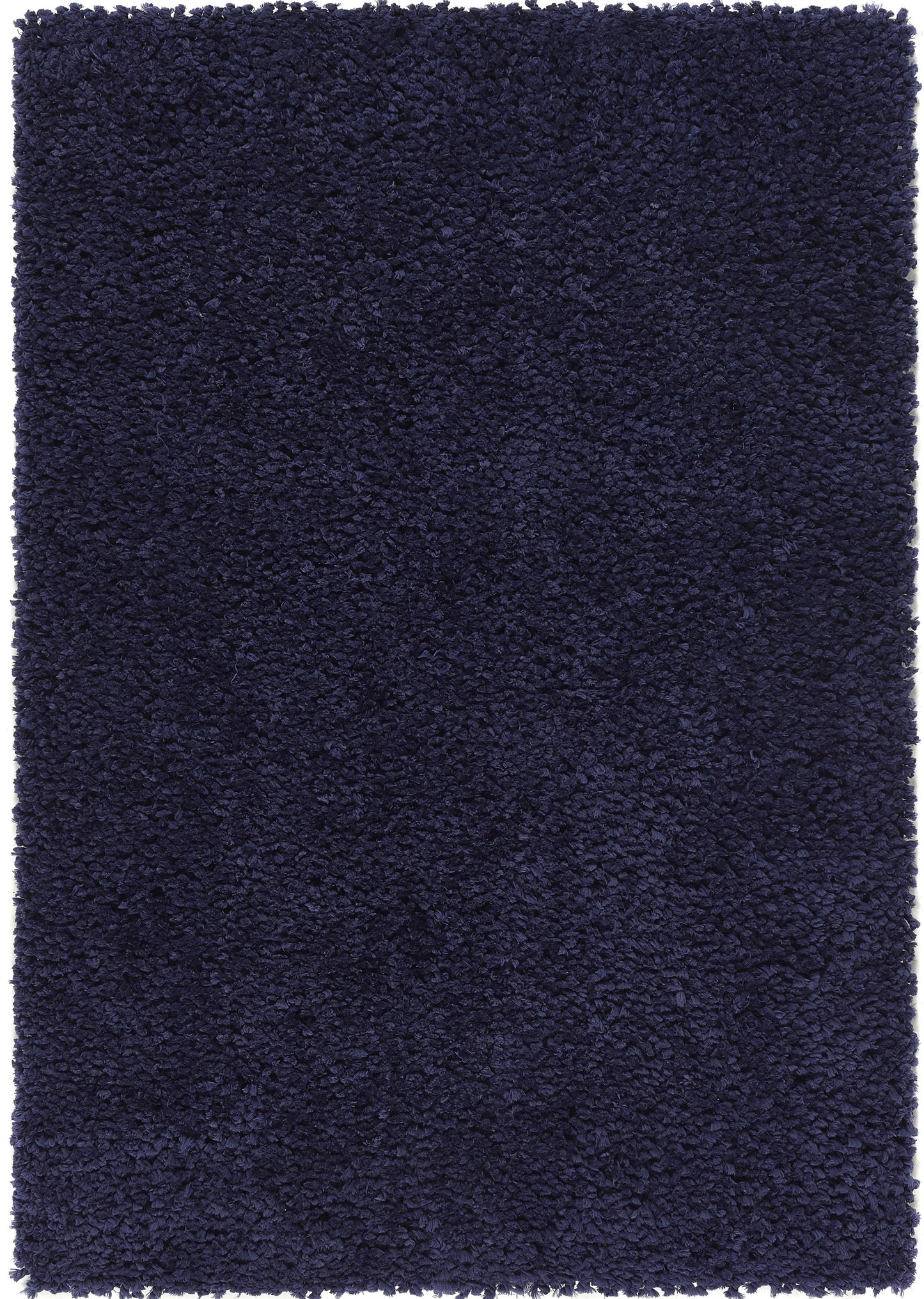 Origins Portland Modern Plain High Pile Super Soft Fluffy Shaggy Rug in Navy Blue