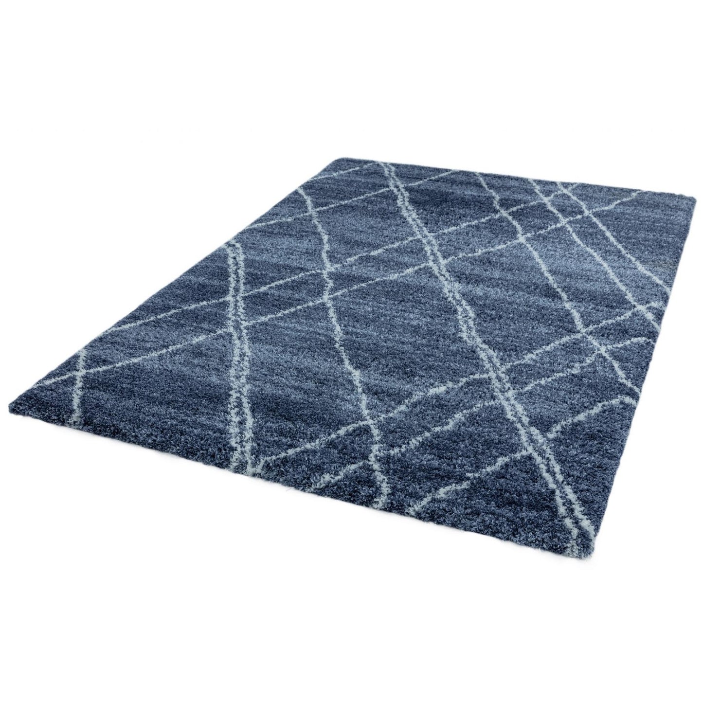 Alto AL01 Blue Cream – Bold Moroccan Intrigue and Soft Shaggy Comfort