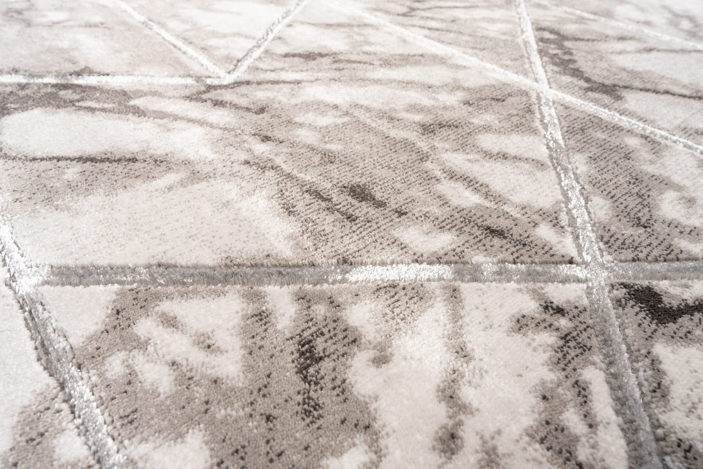 Marbled Geometric Abstract Rug Modern Luxurious Carpet for Living Room Bedroom Bianco 224RA Soft Quality Rug