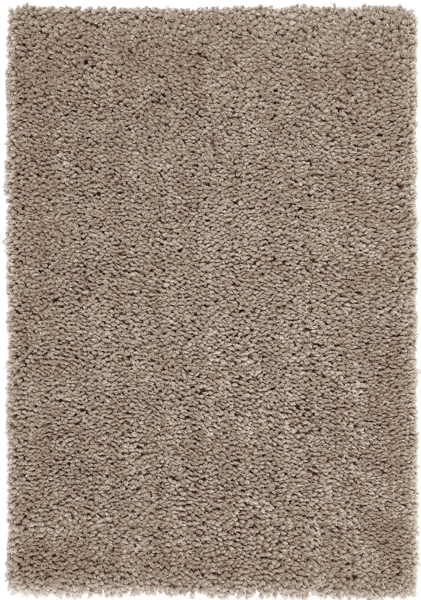 Origins Portland Modern Plain High Pile Super Soft Fluffy Shaggy Rug in Natural Brown