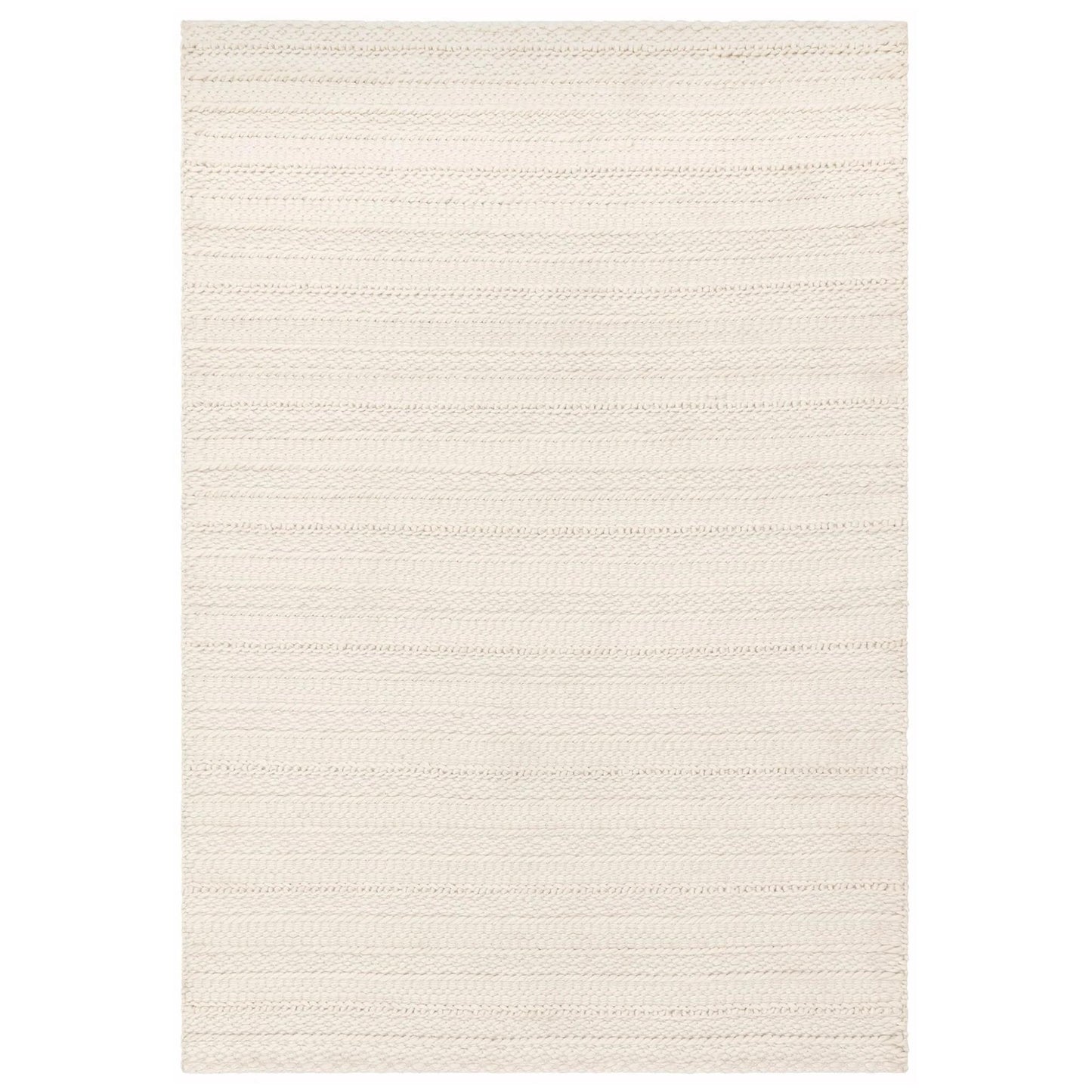 Grayson Luxury Cream Textured Hand Woven Indoor & Outdoor Eco-Friendly Rug