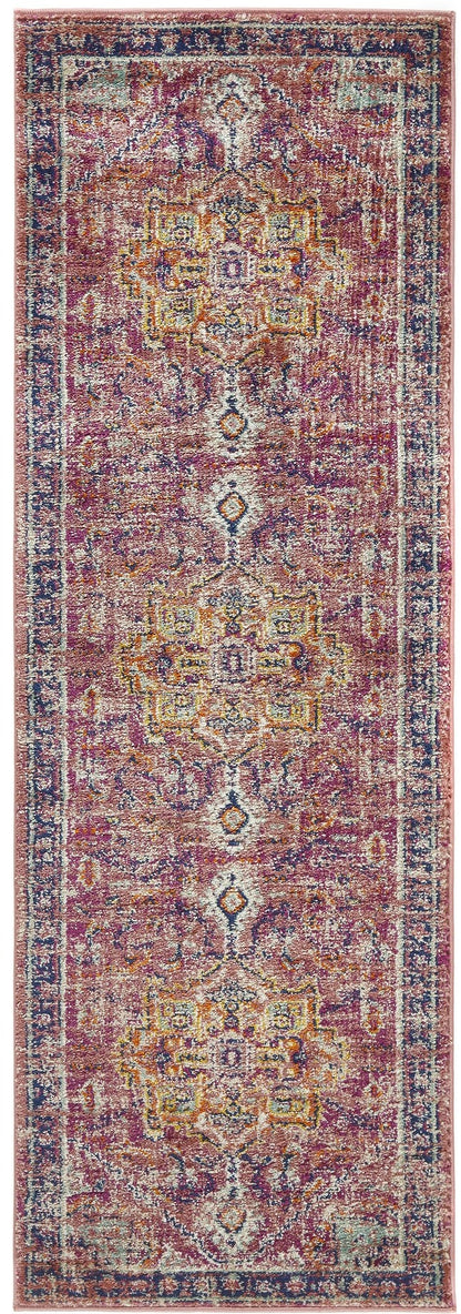 Origins Granada Traditional Bordered Rug & Hallway Runner in Ruby