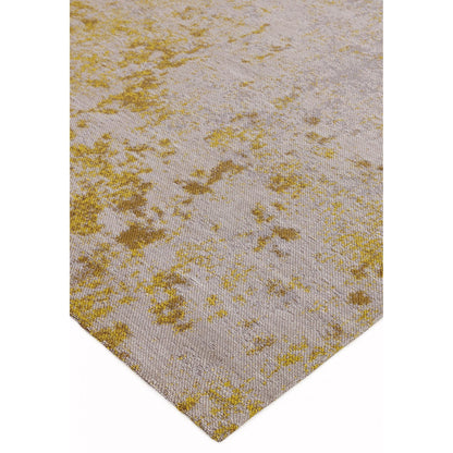 Dara  Abstract Ochre Modern Indoor & Outdoor Flatweave Rug
