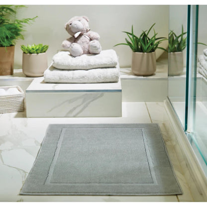 Hug Rug Bamboo Border Bath Mat Shower for Hotel and Bathroom Grey Towel Mat in 50 x80 cm (Copy)